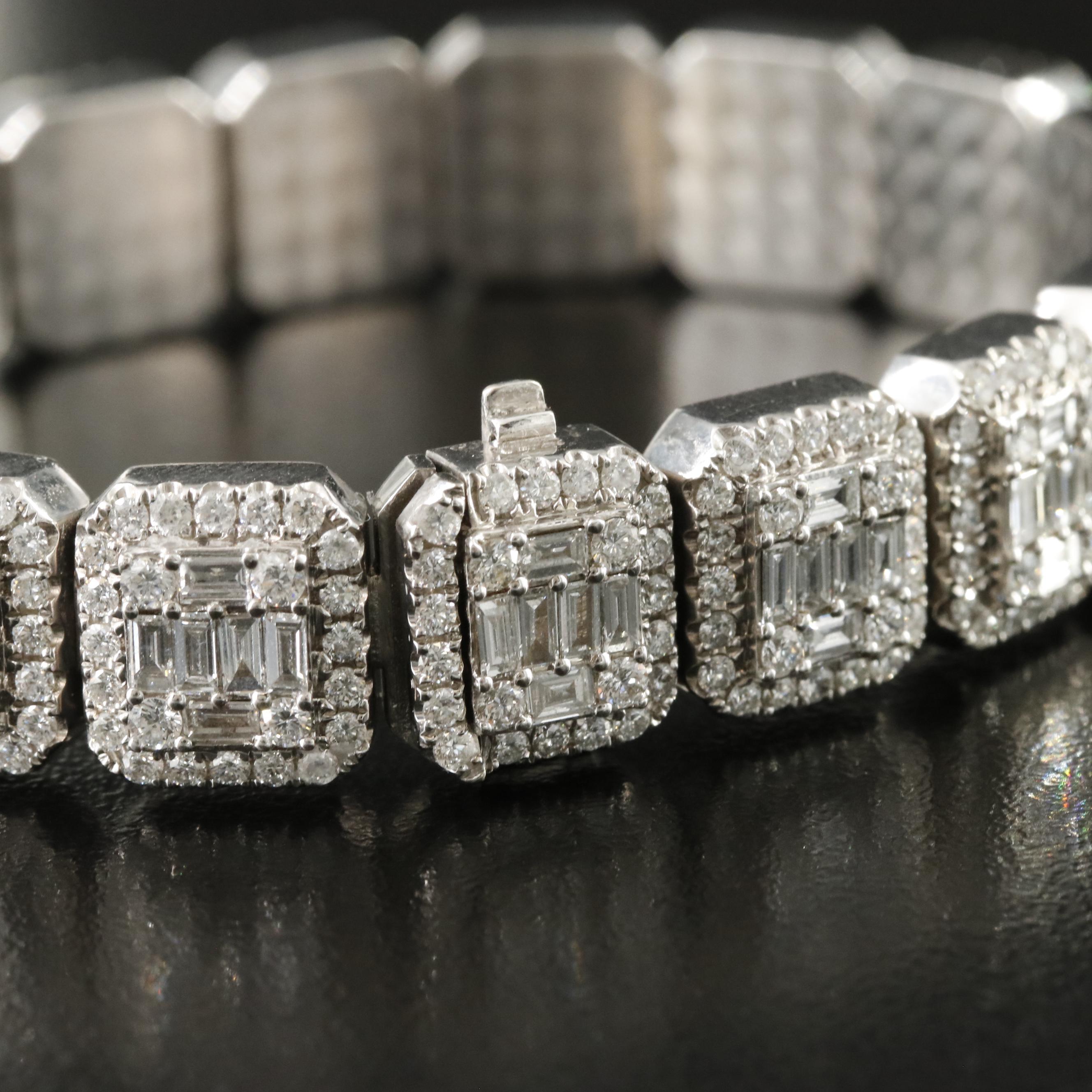 14K 10.00 CTW Diamond Bracelet