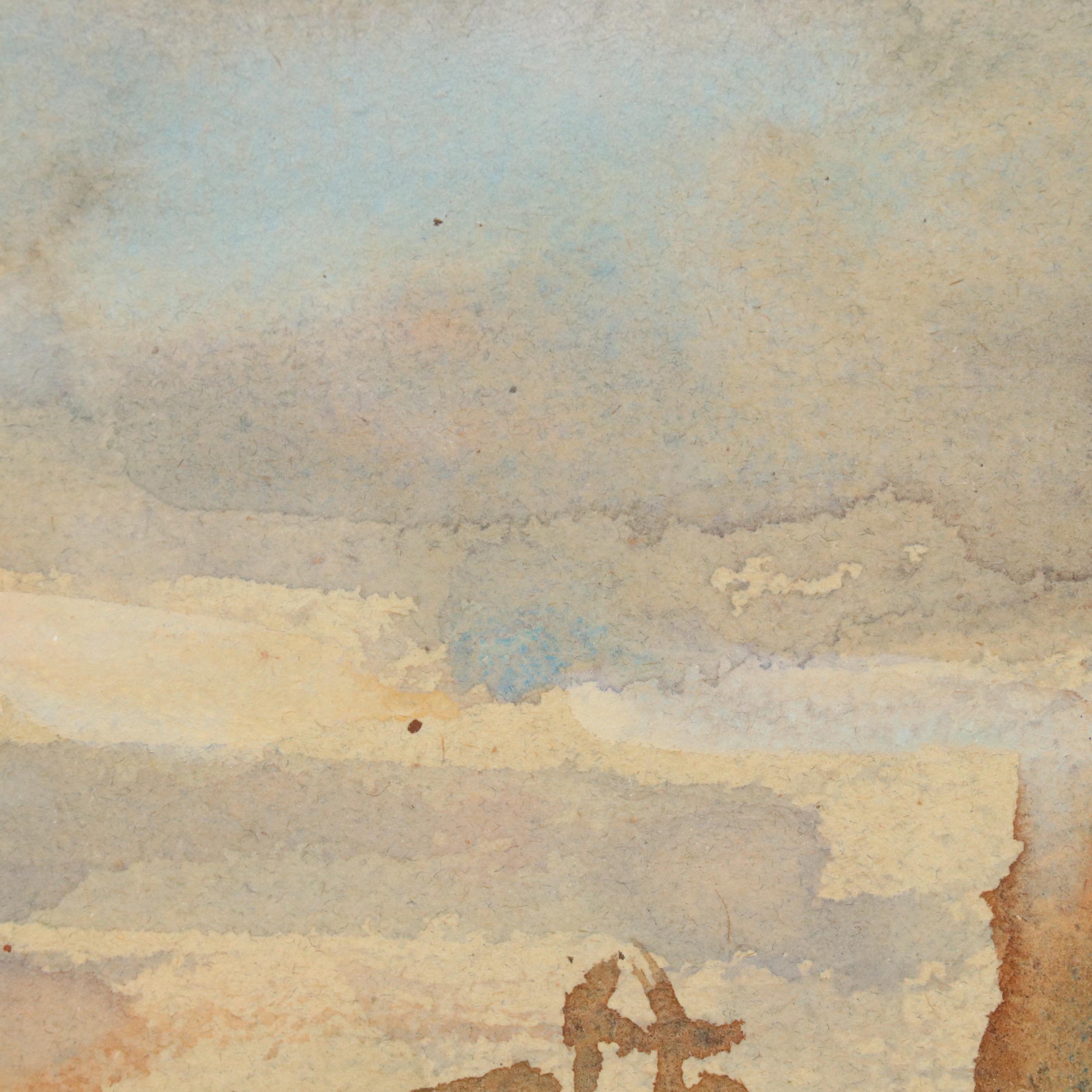 Seymour Remenick Western Landscape Watercolor Painting