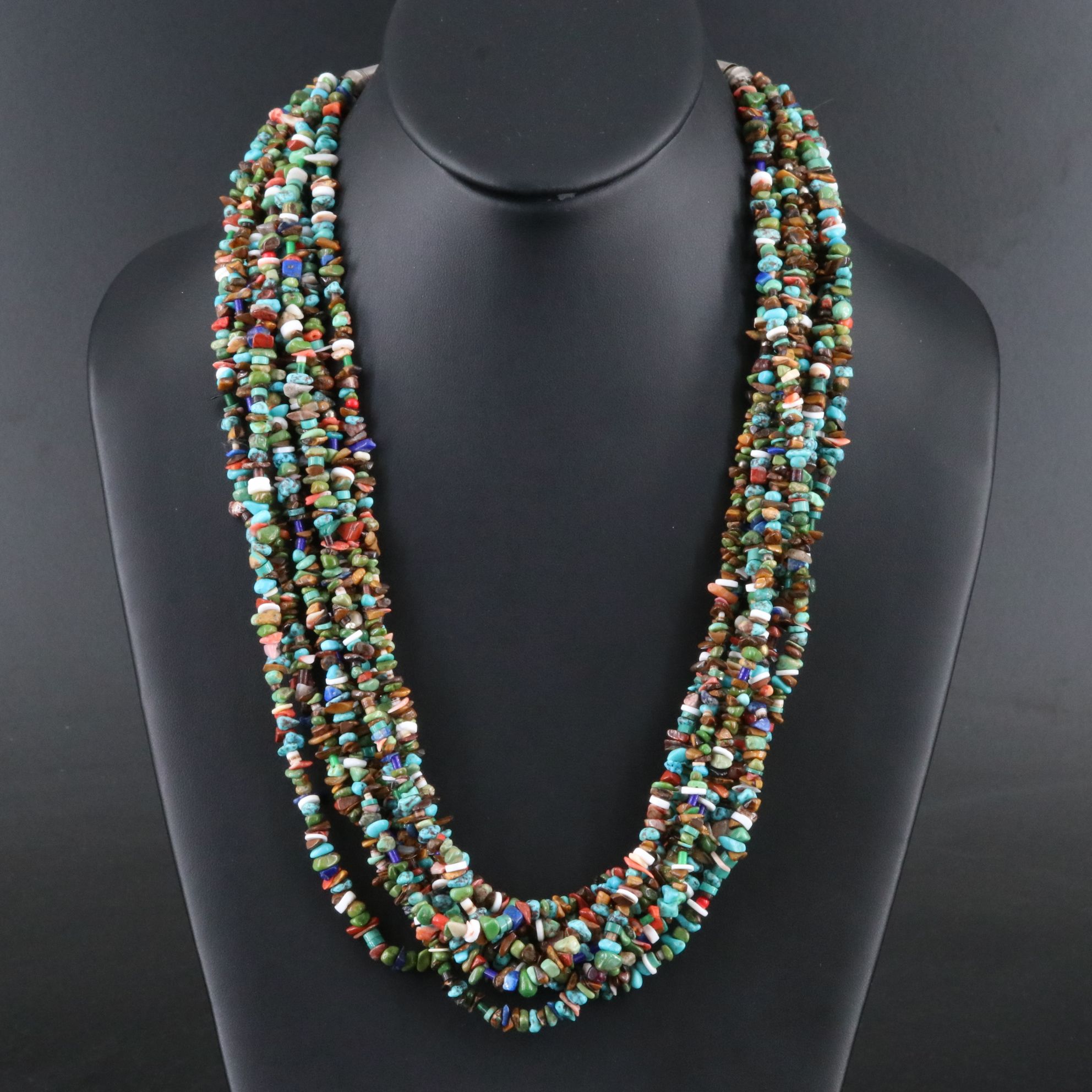 Southwestern Sterling Gemstone Necklace