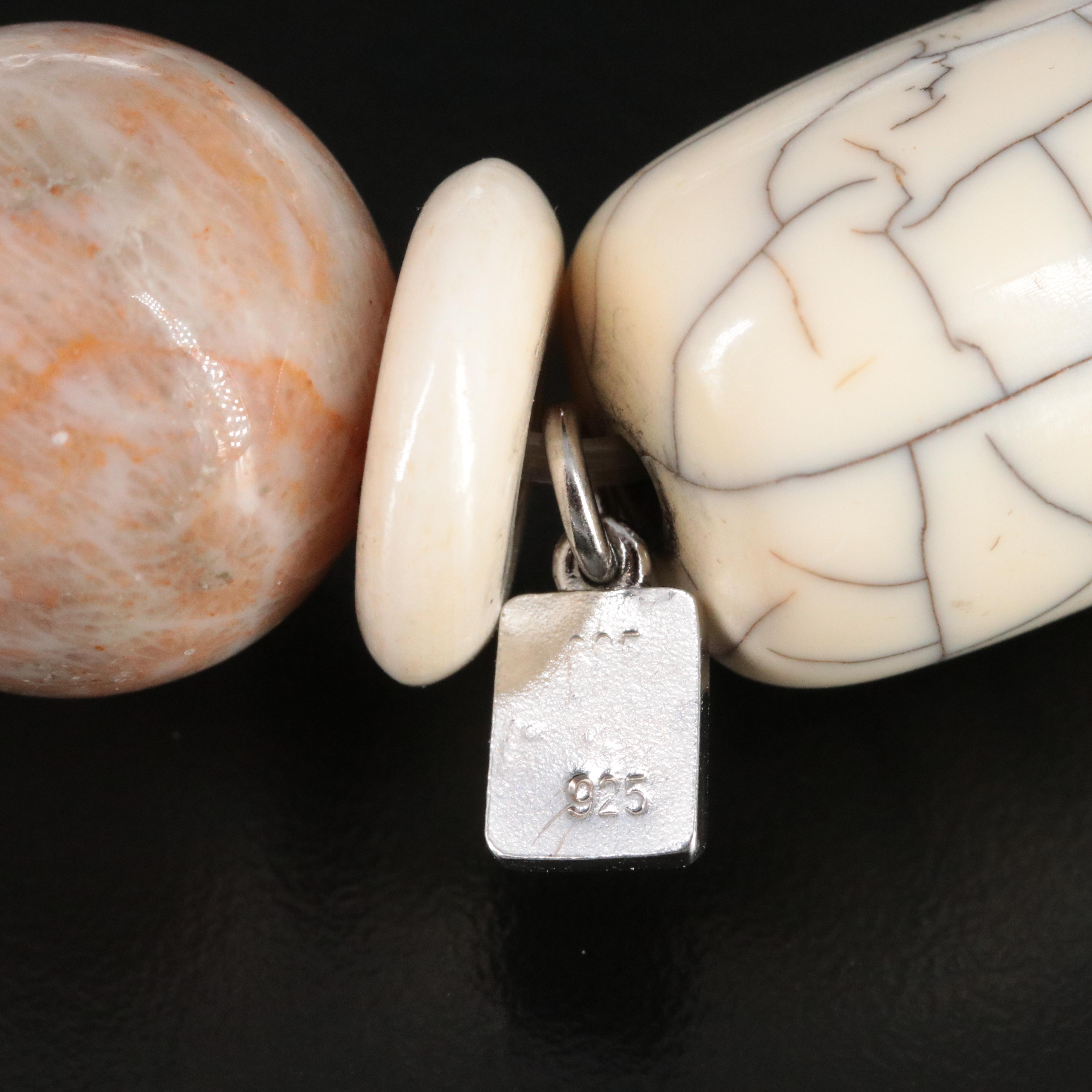 Sheryl Lowe Sterling Bracelet with Pavé Diamond Accent Bead