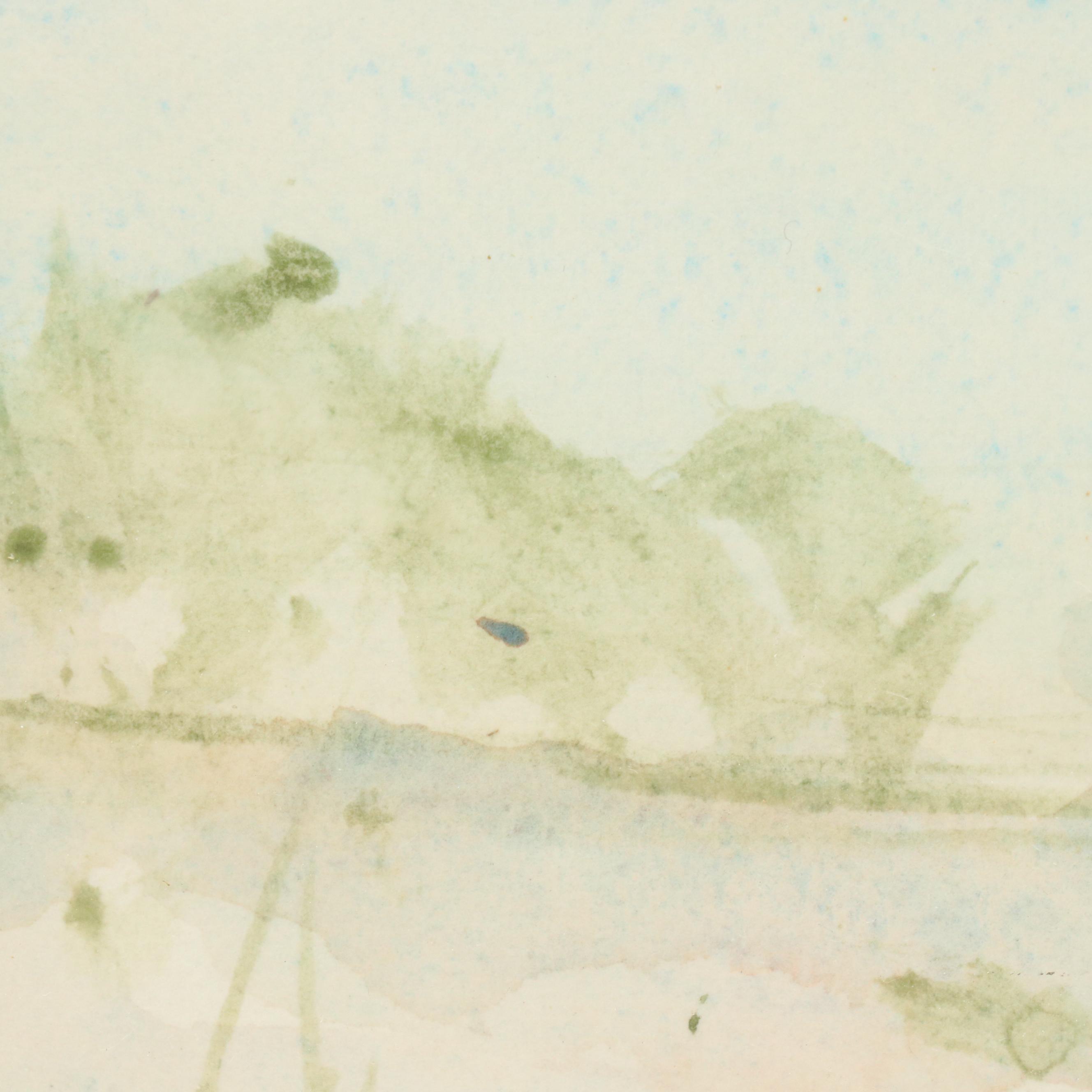 Seymour Remenick "Bridge Over the Schuylkill, Manayunk" Watercolor Painting