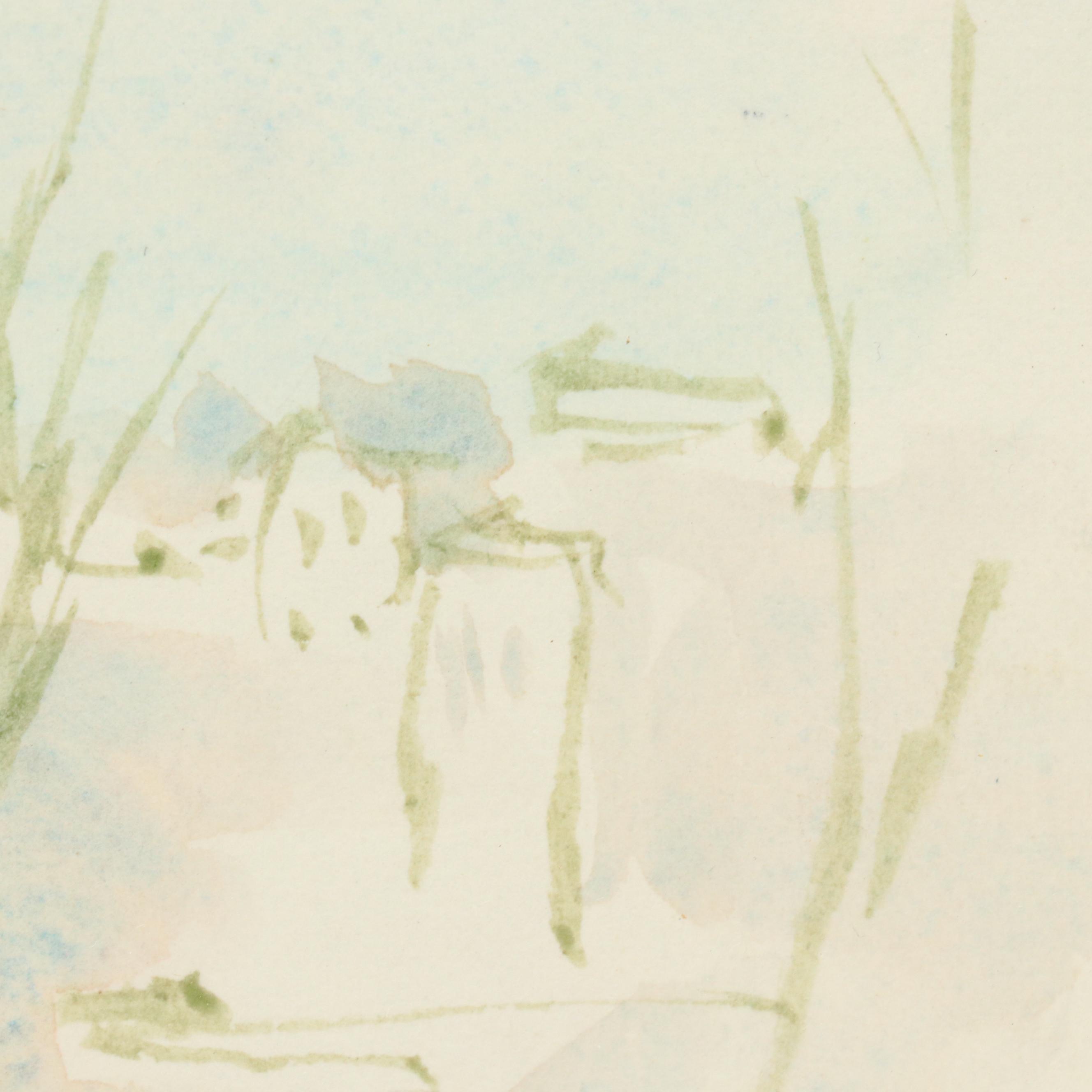 Seymour Remenick "Bridge Over the Schuylkill, Manayunk" Watercolor Painting