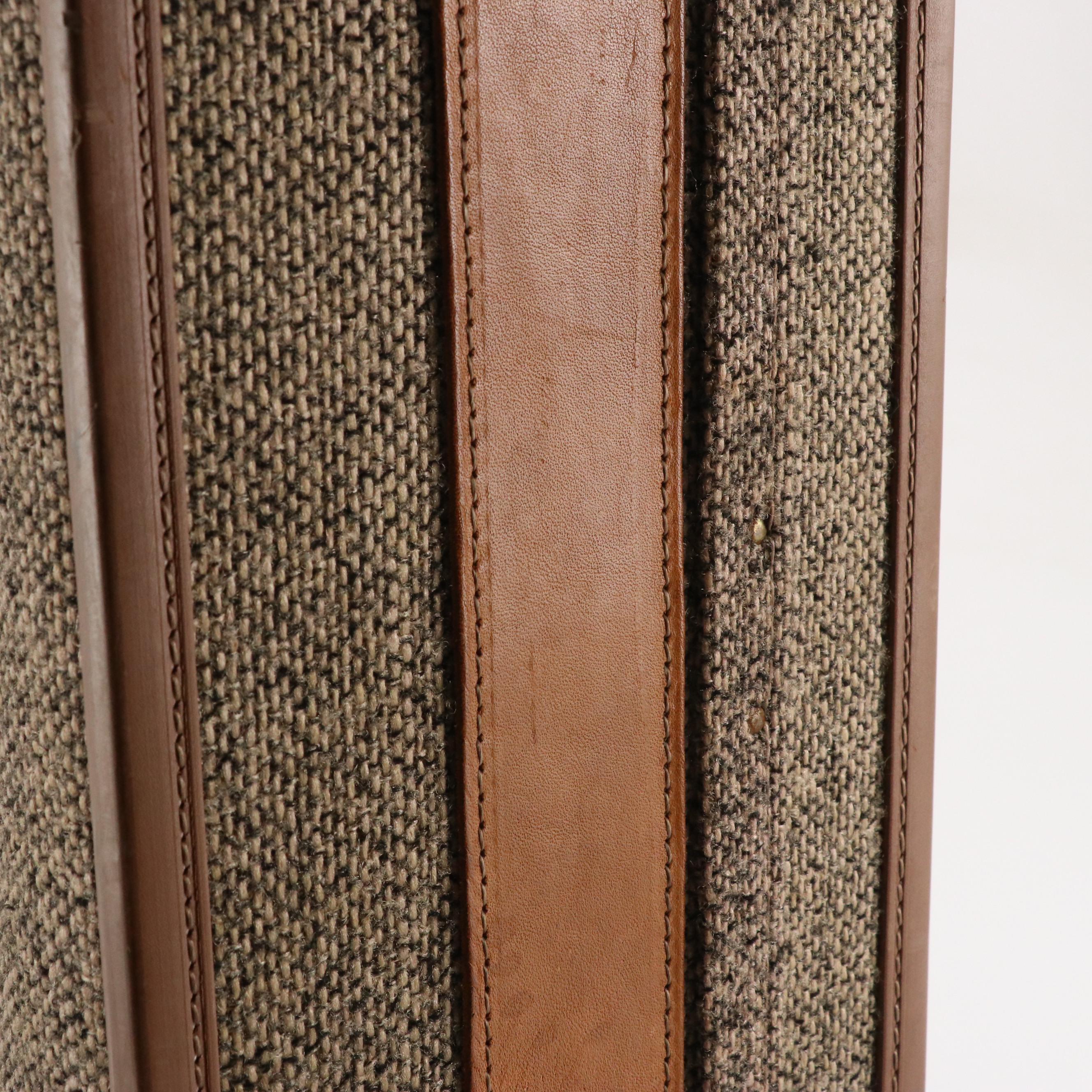 Hartmann Vintage Structured Travel Case in Leather-Trimmed Tweed