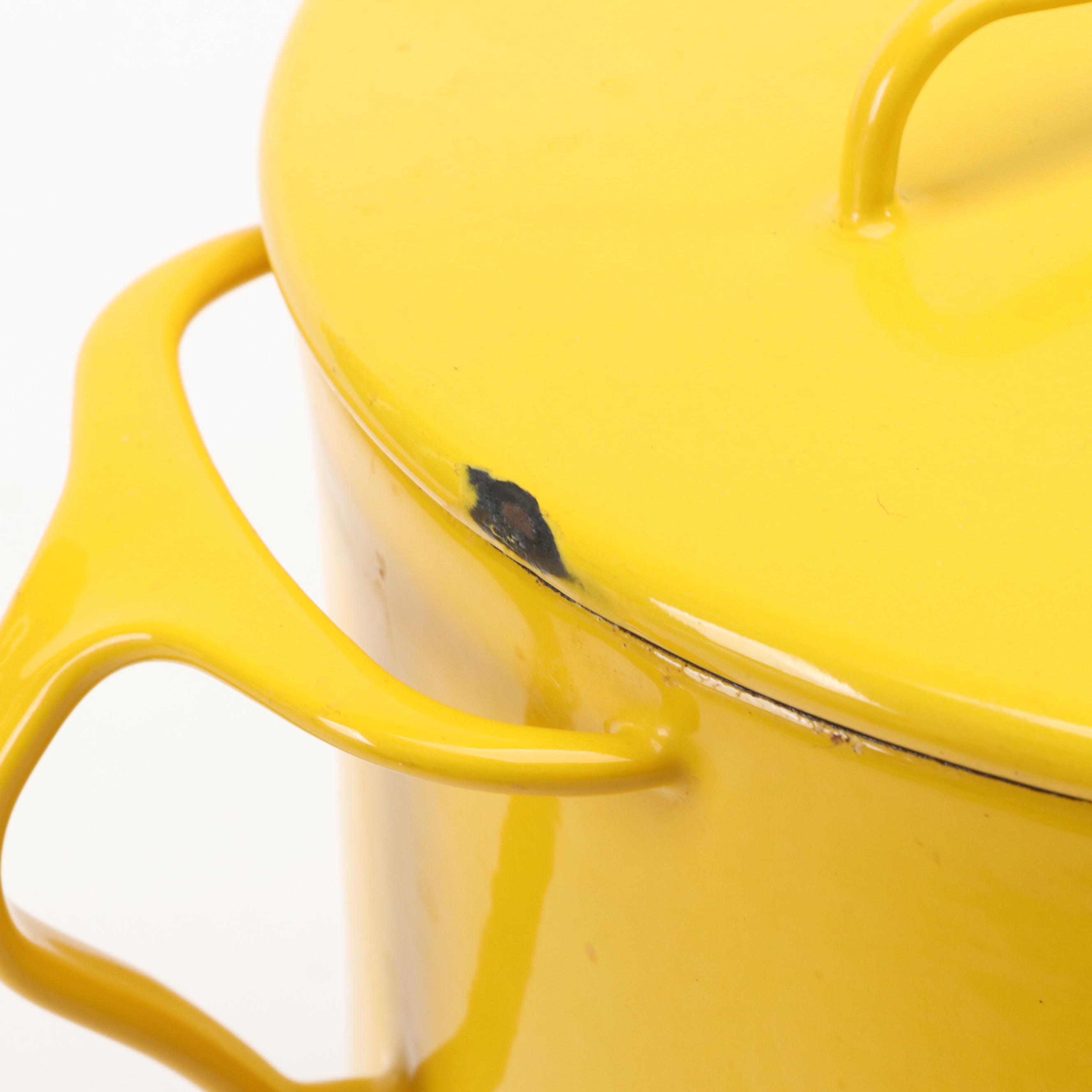 Dansk Købenstyle "Goldenrod" Yellow Enamelled Metal Cookware