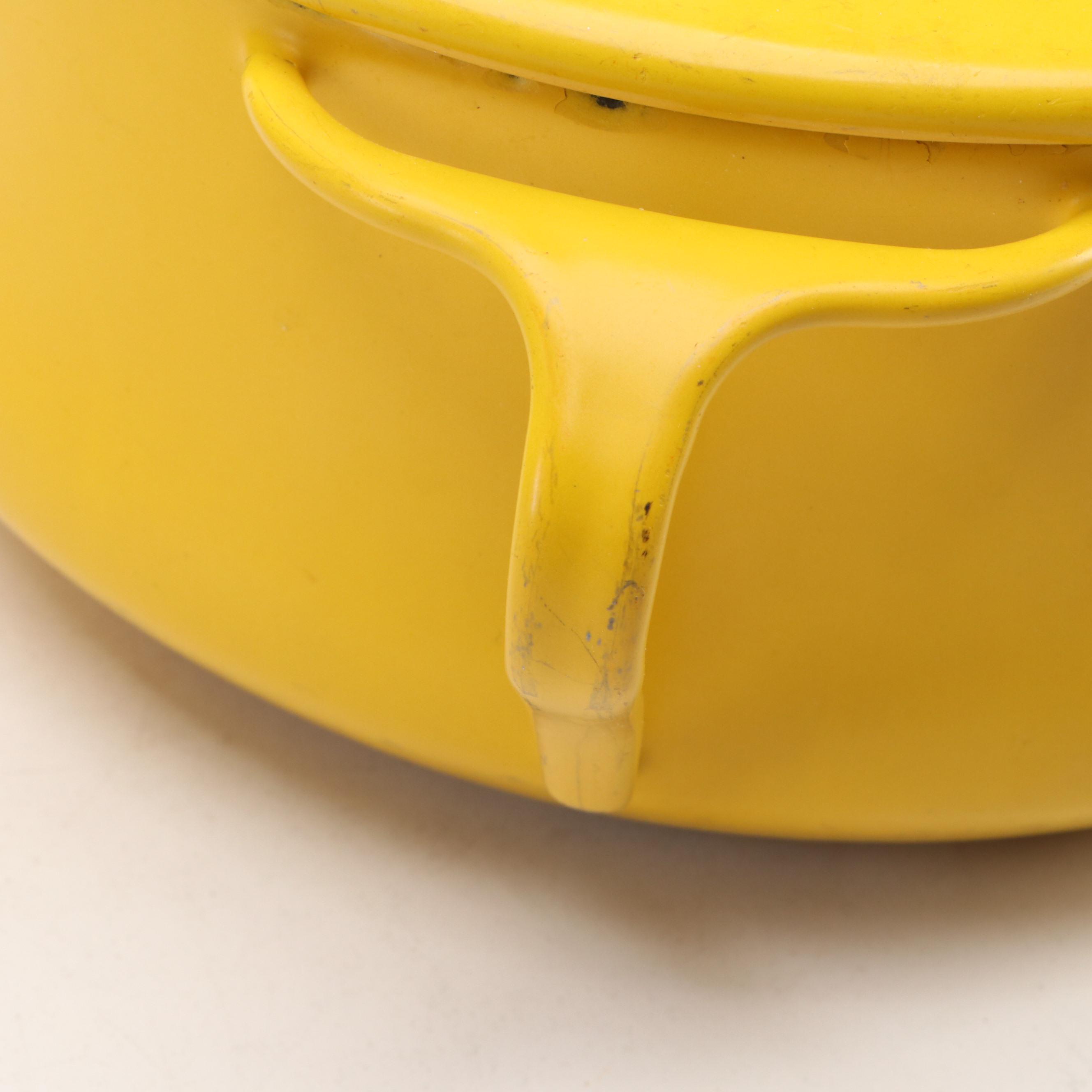 Dansk Købenstyle "Goldenrod" Yellow Enamelled Metal Cookware