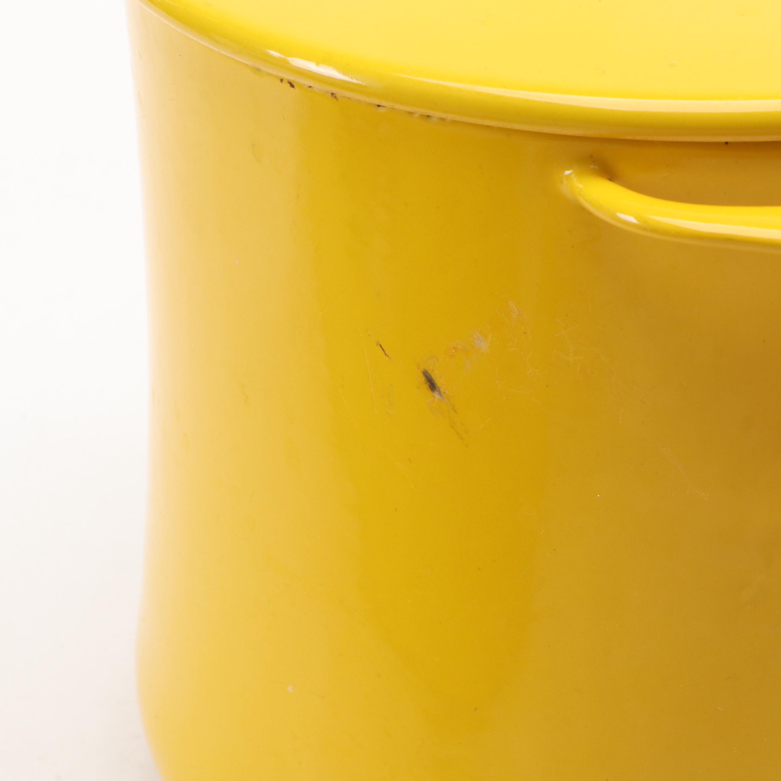 Dansk Købenstyle "Goldenrod" Yellow Enamelled Metal Cookware