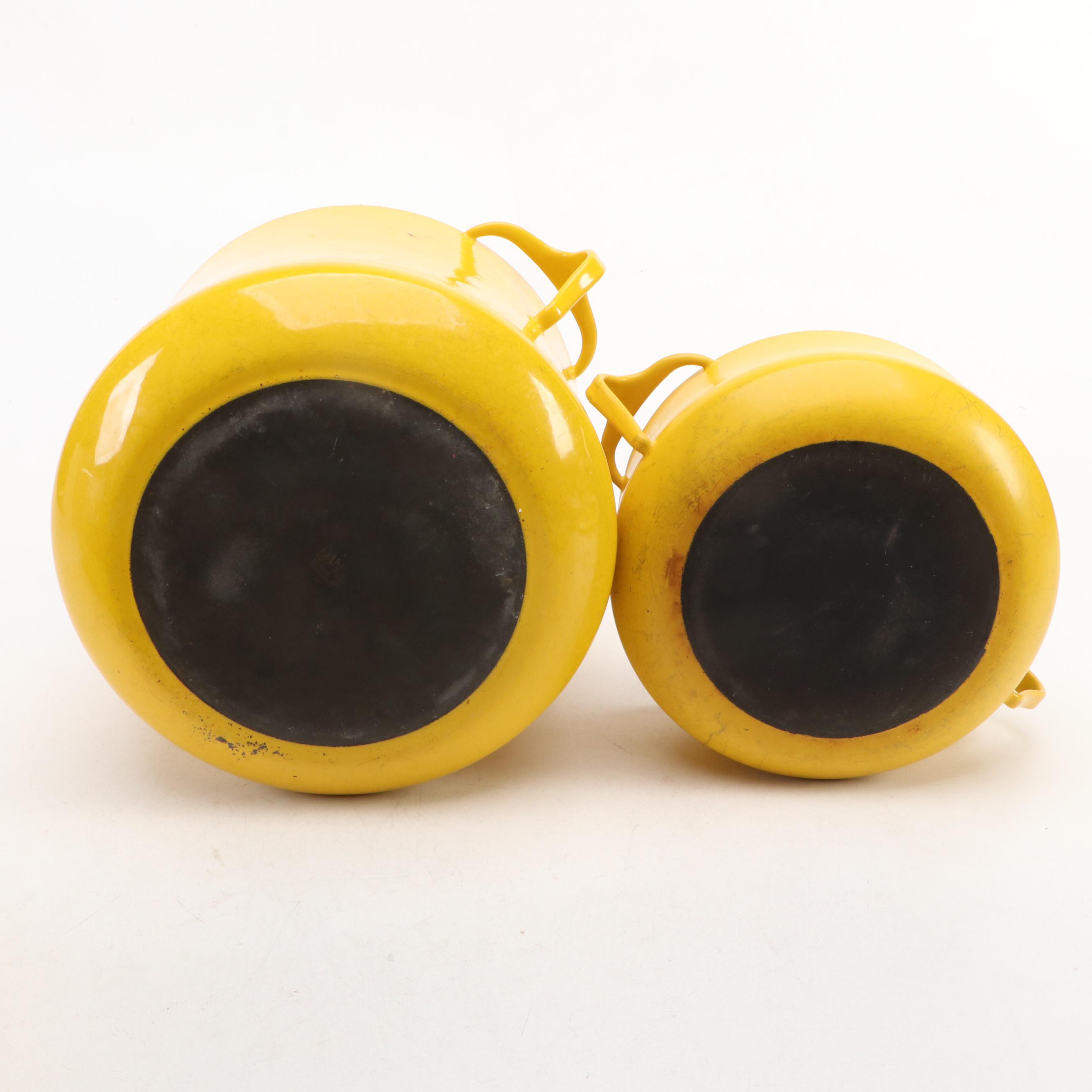 Dansk Købenstyle "Goldenrod" Yellow Enamelled Metal Cookware