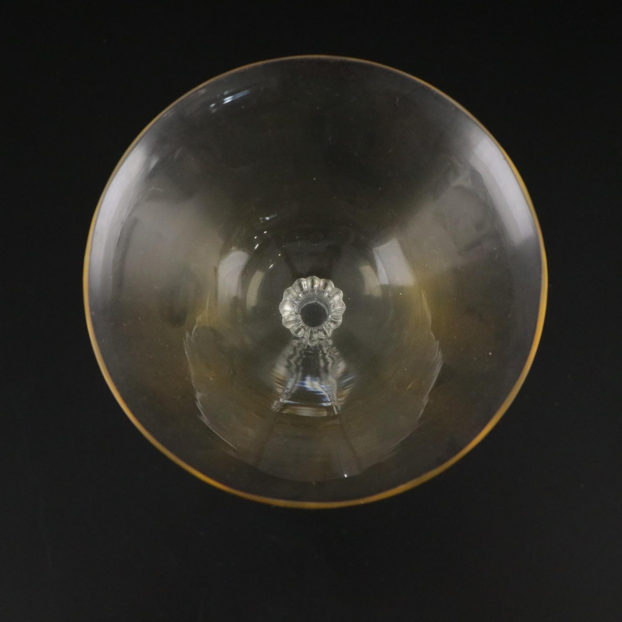 Fostoria Glass Stemware with Topaz Bowls