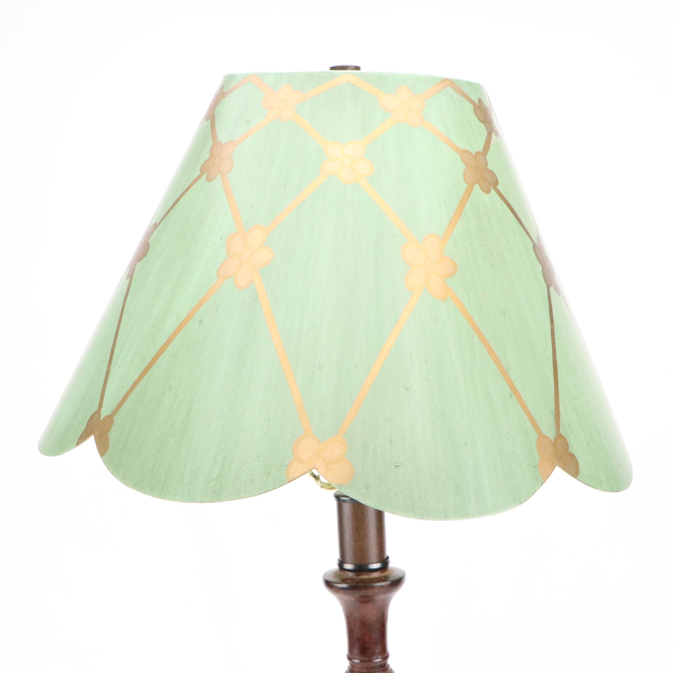 Barley Twist Candlestick Metal Table Lamp