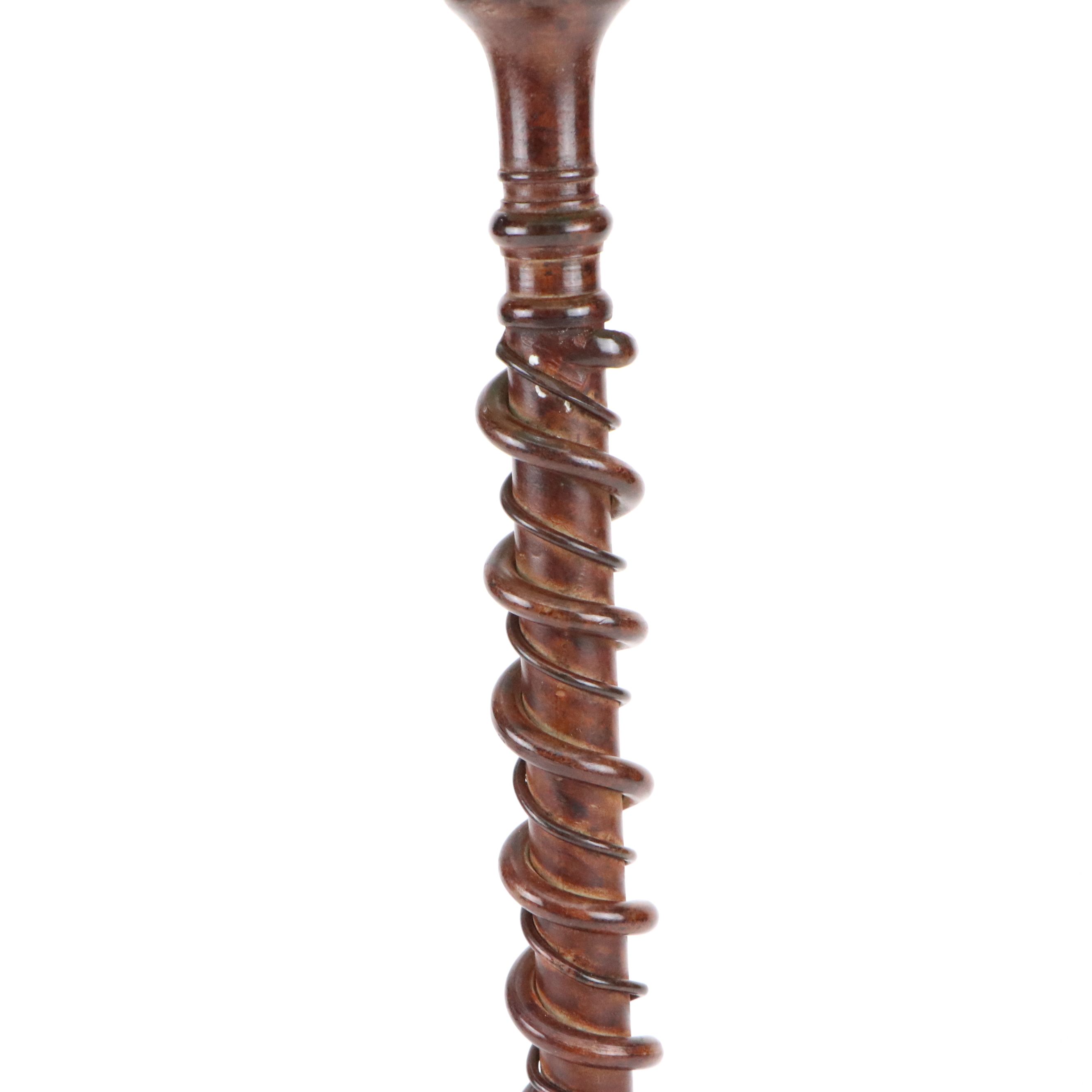 Barley Twist Candlestick Metal Table Lamp