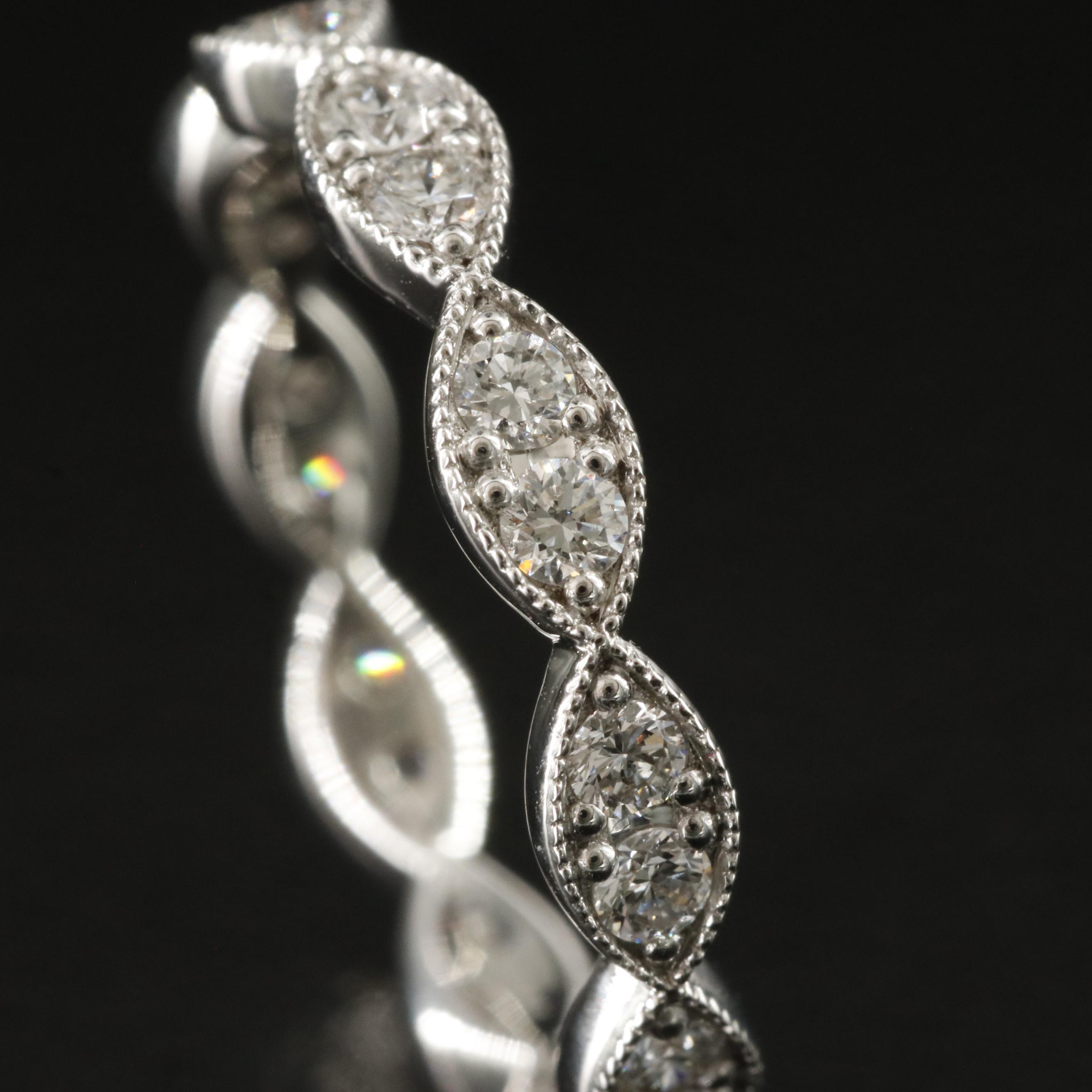 18K 0.62 CTW Lab Grown Diamond Eternity Band