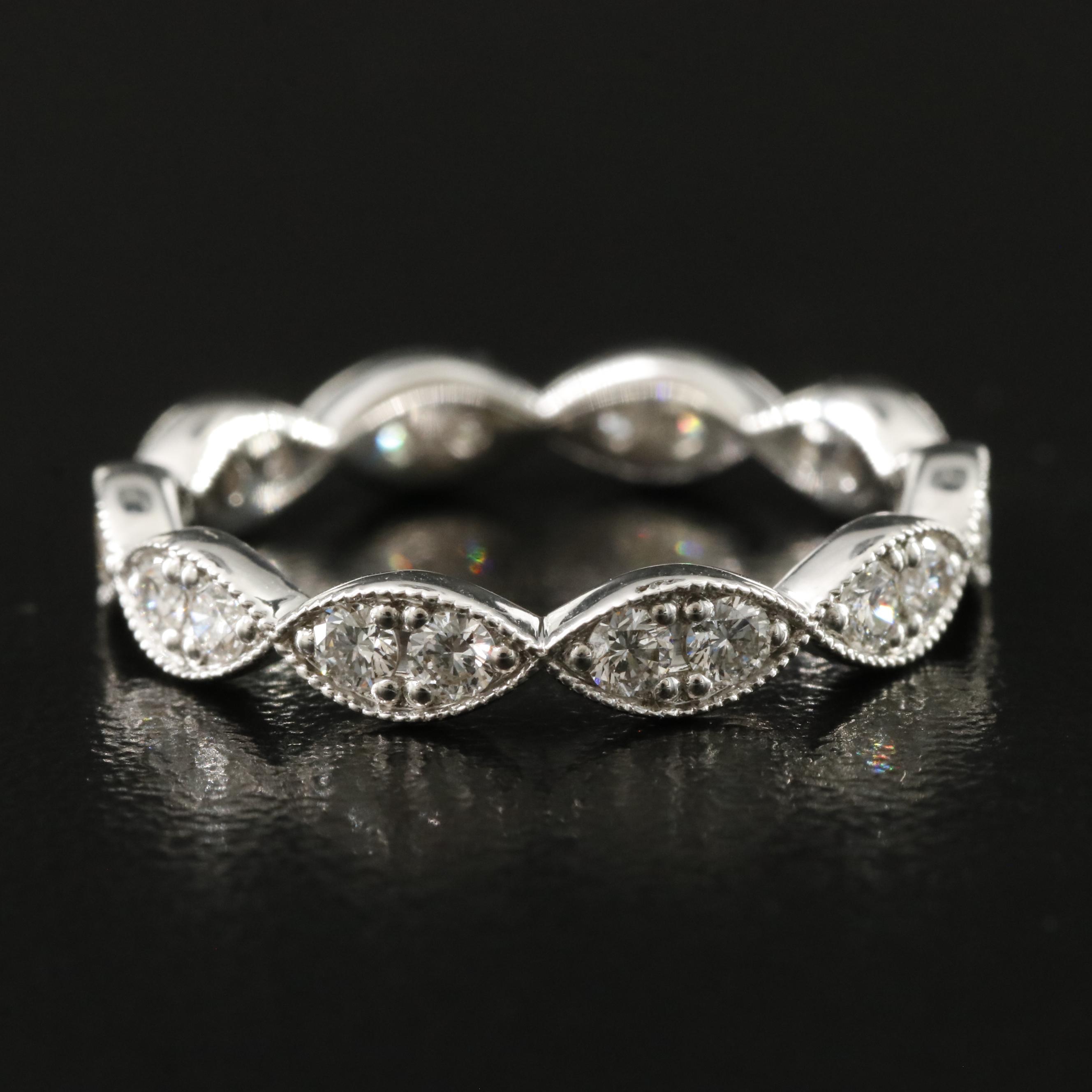 18K 0.62 CTW Lab Grown Diamond Eternity Band