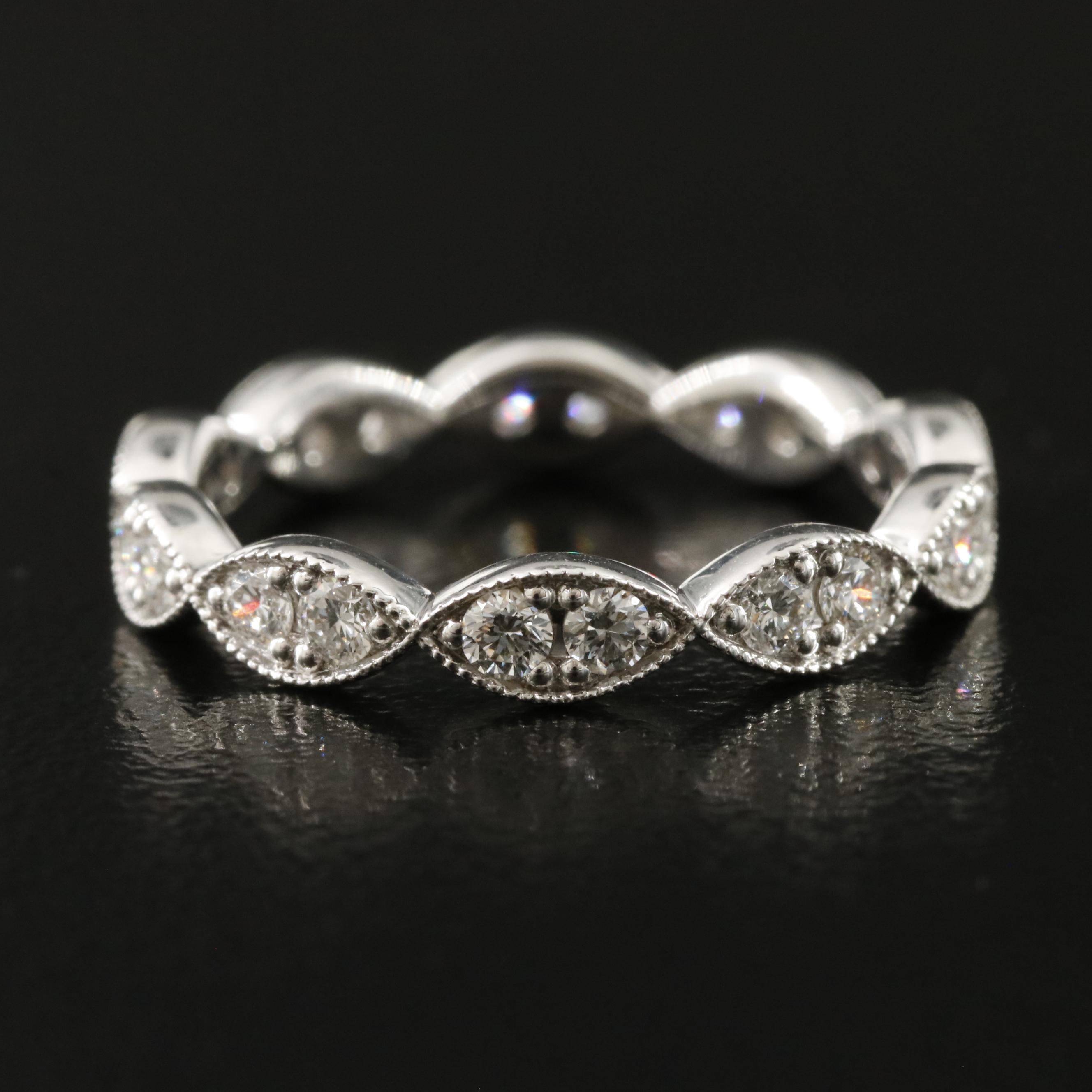 18K 0.62 CTW Lab Grown Diamond Eternity Band