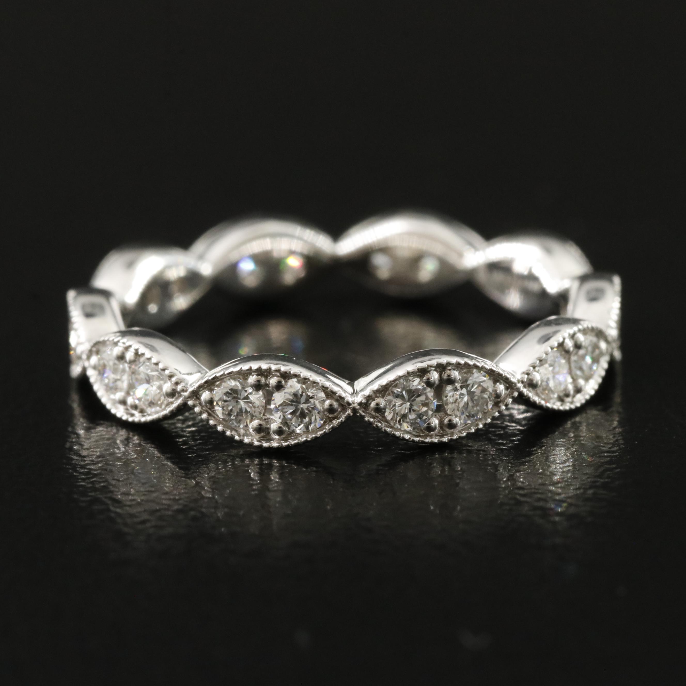 18K 0.62 CTW Lab Grown Diamond Eternity Band