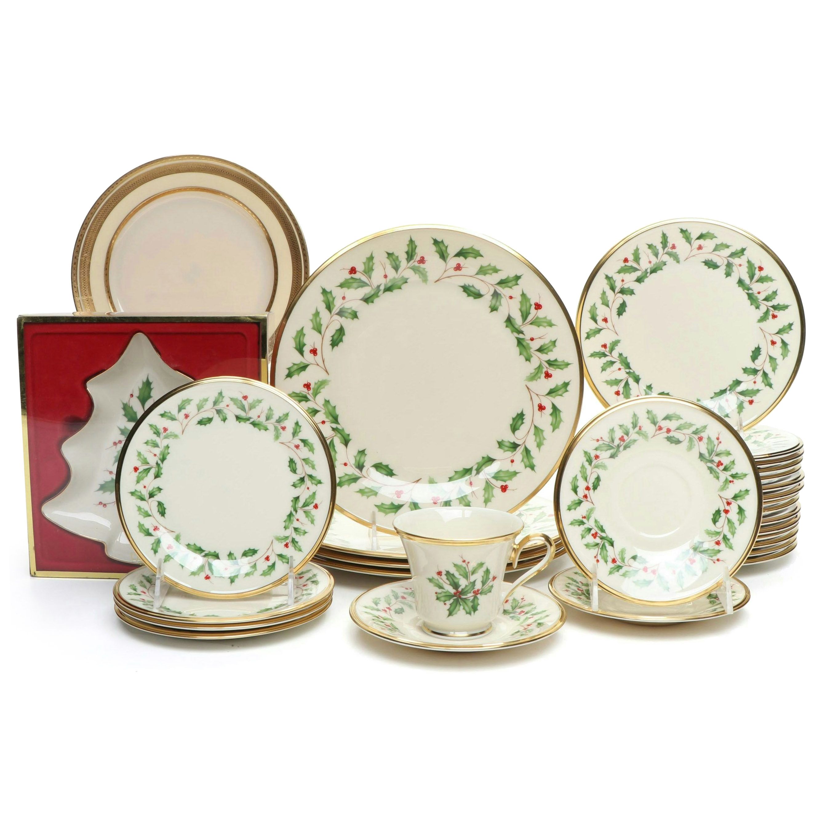 Lenox "Holiday" and Other Porcelain Seasonal Tableware
