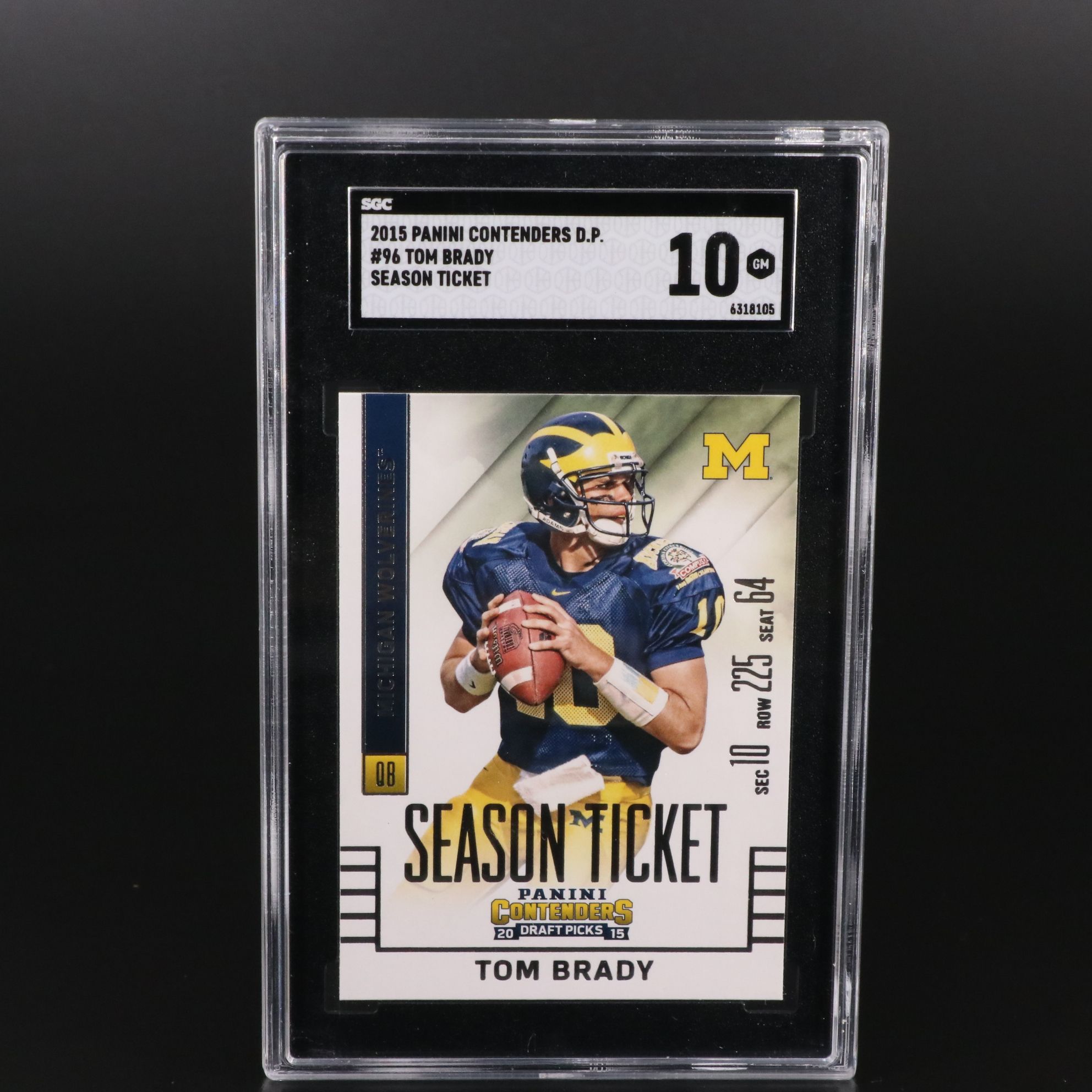 2000 Score Tom Brady Rookie with PSA and SGC Graded Football Cards