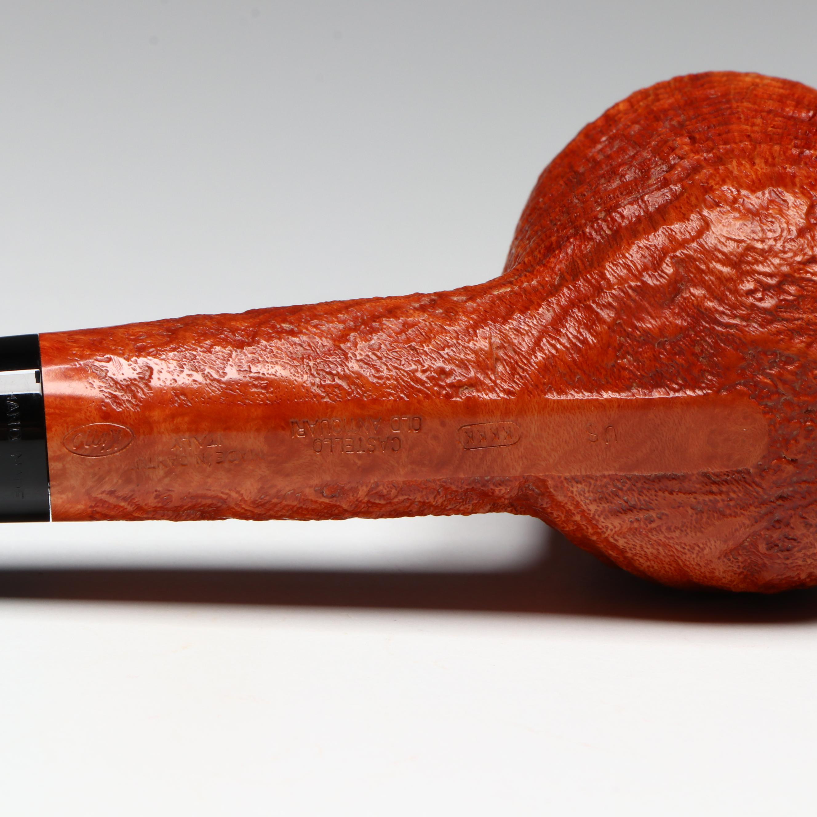Castello KKKK Old Antiquari Briar Billiard Tobacco Pipe