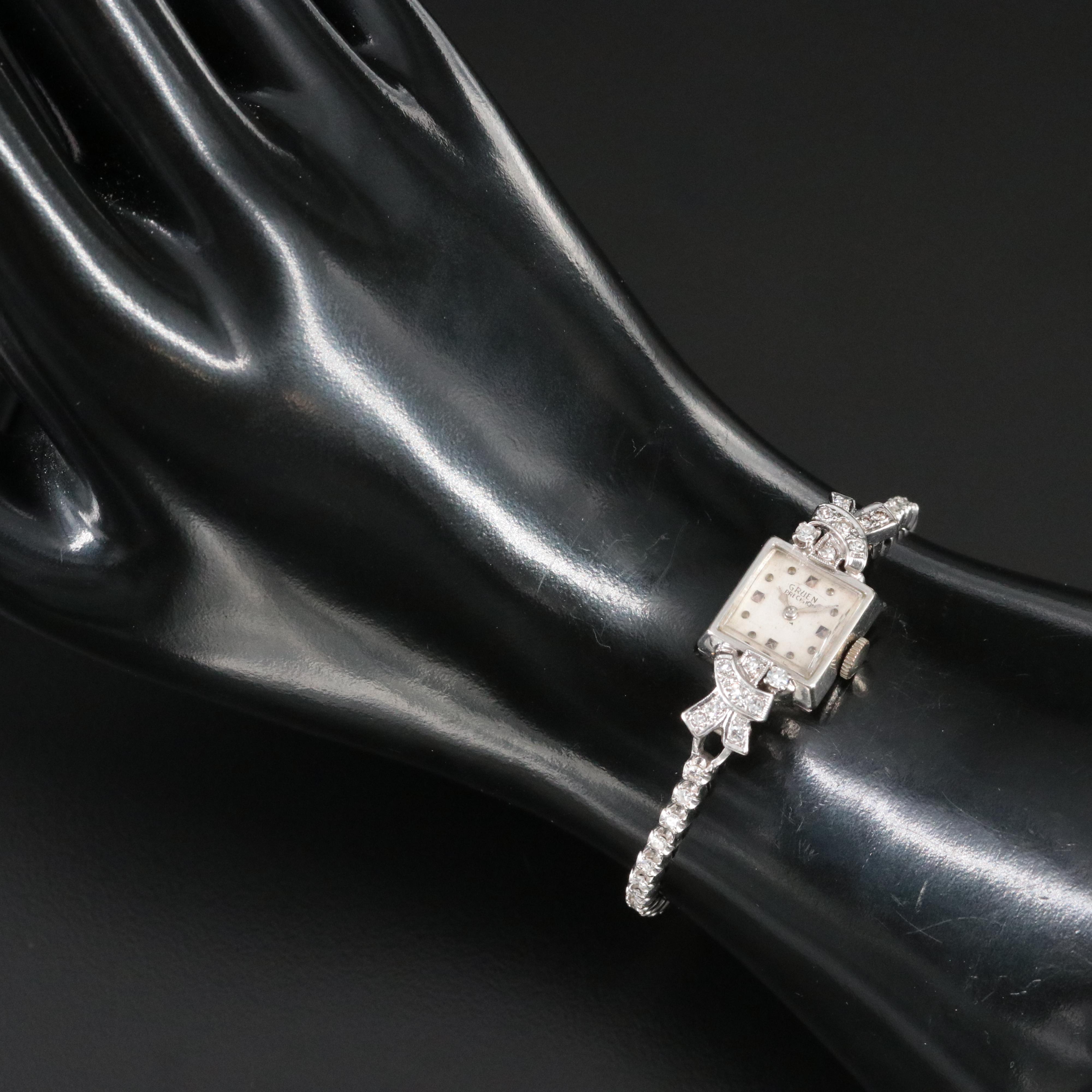 1943 Gruen Precision Custom Diamond Watch