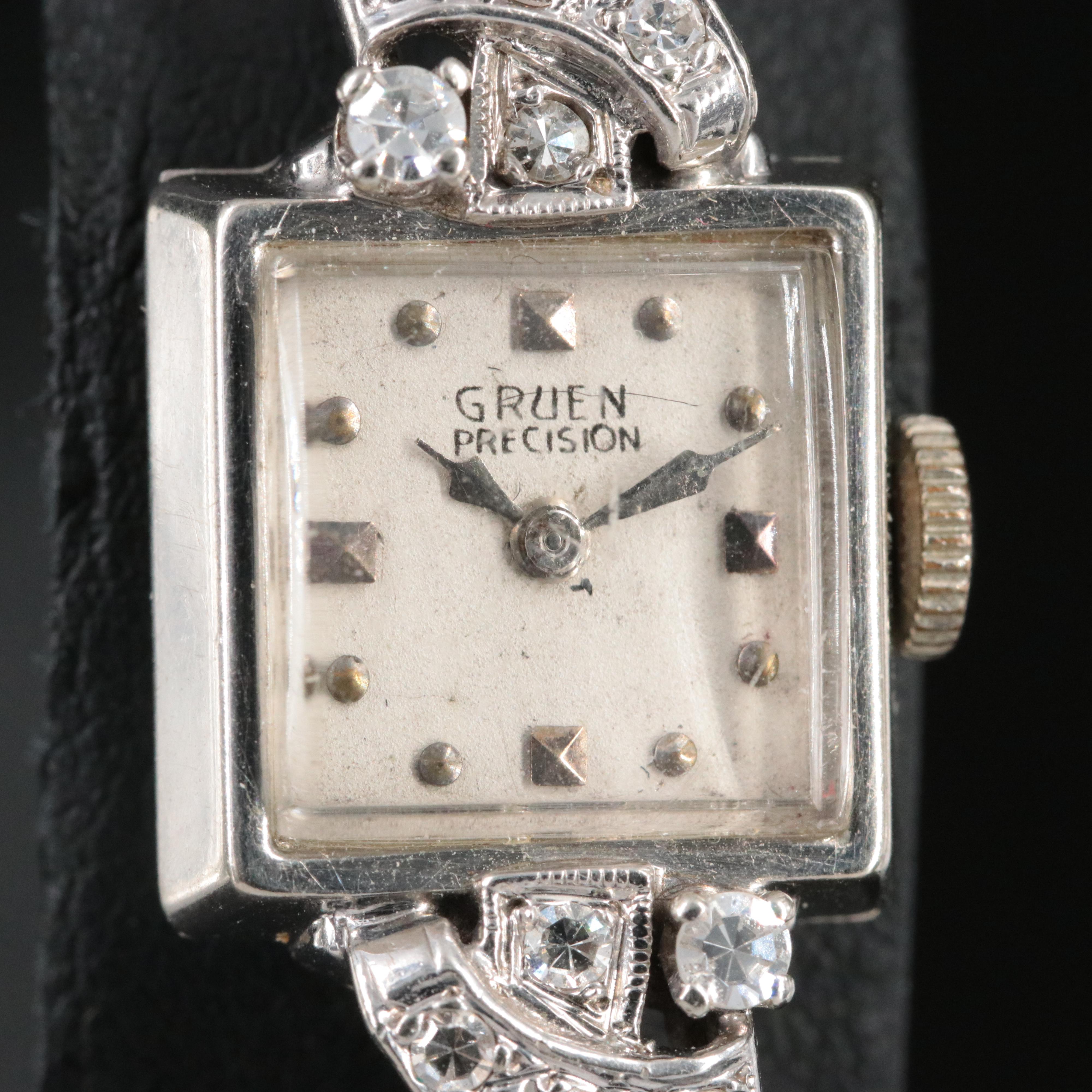 1943 Gruen Precision Custom Diamond Watch