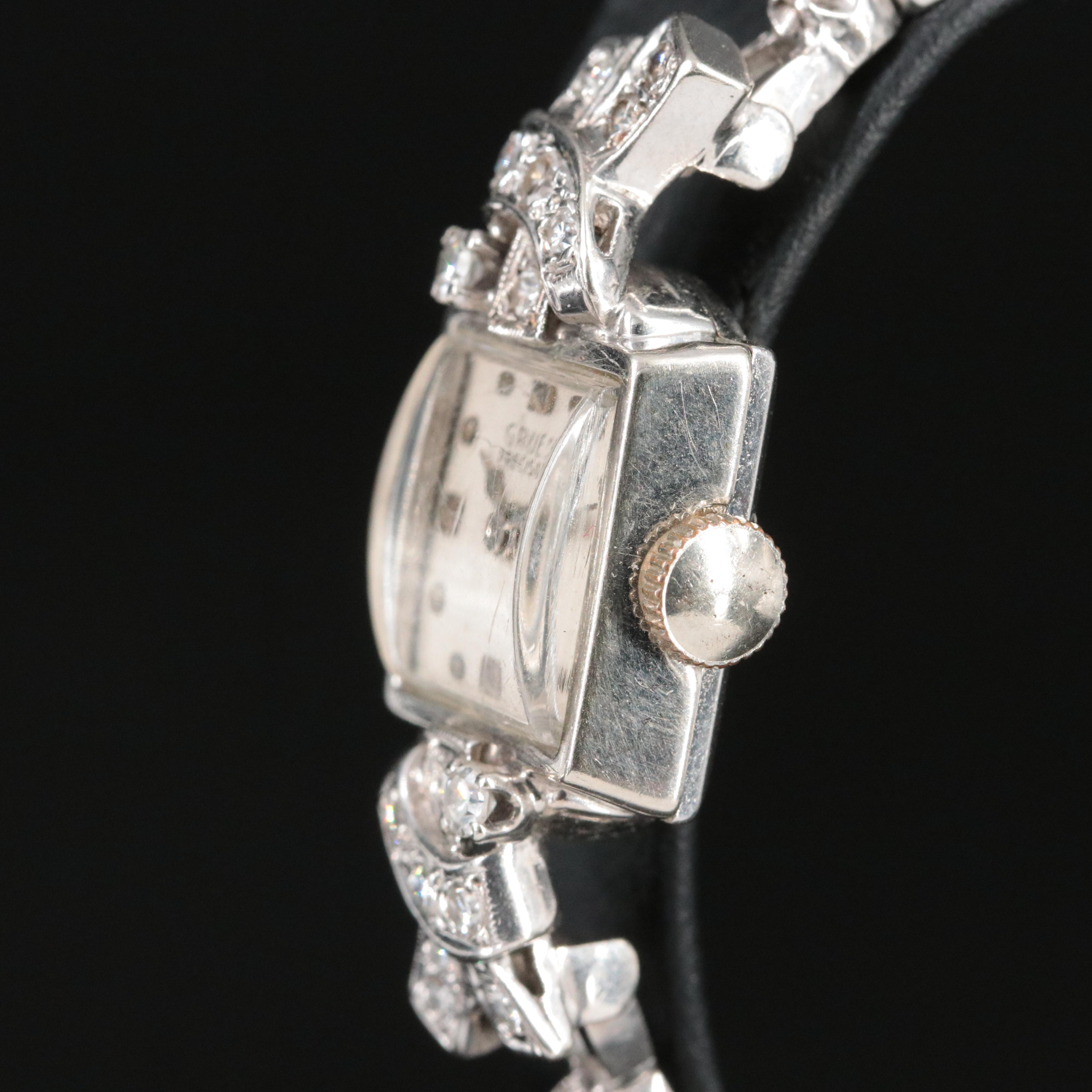 1943 Gruen Precision Custom Diamond Watch