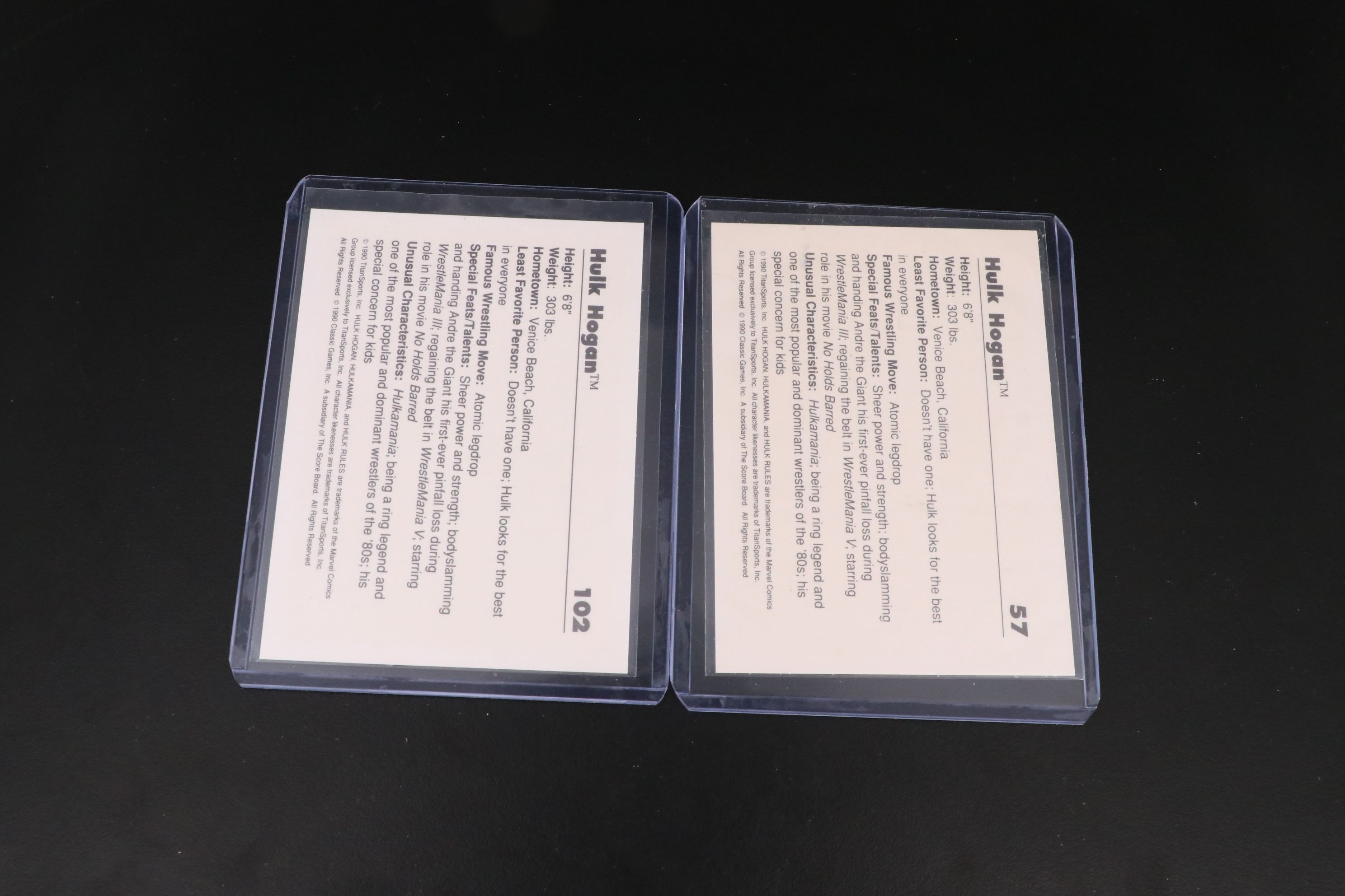 Classic with Other Hulk Hogan Wrestling Trading Cards, 1980s-2010s