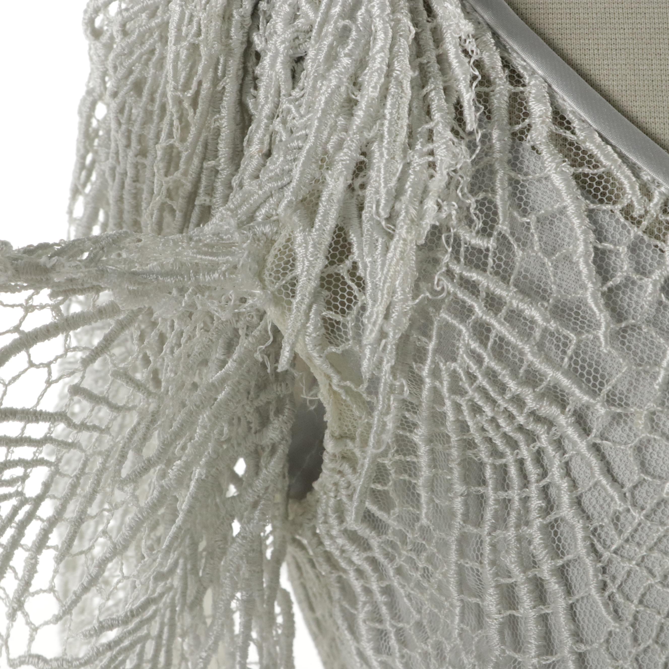 Tiered Illusion Midi Dress in Corded Lace