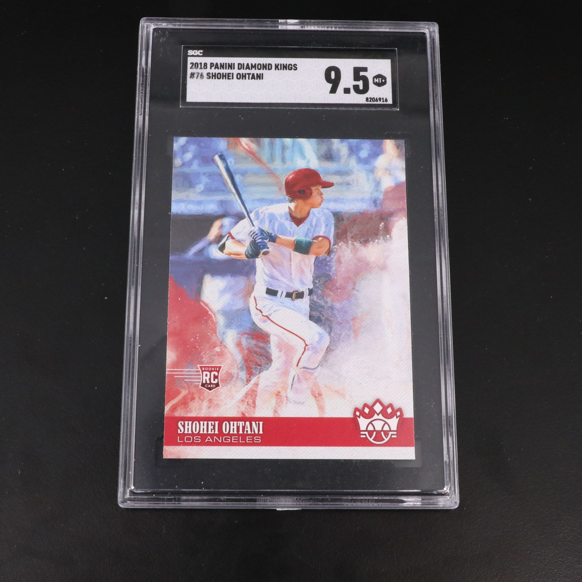 2018 Diamond Kings Shohei Ohtani Rookie Card Graded SGC 9.5 with More