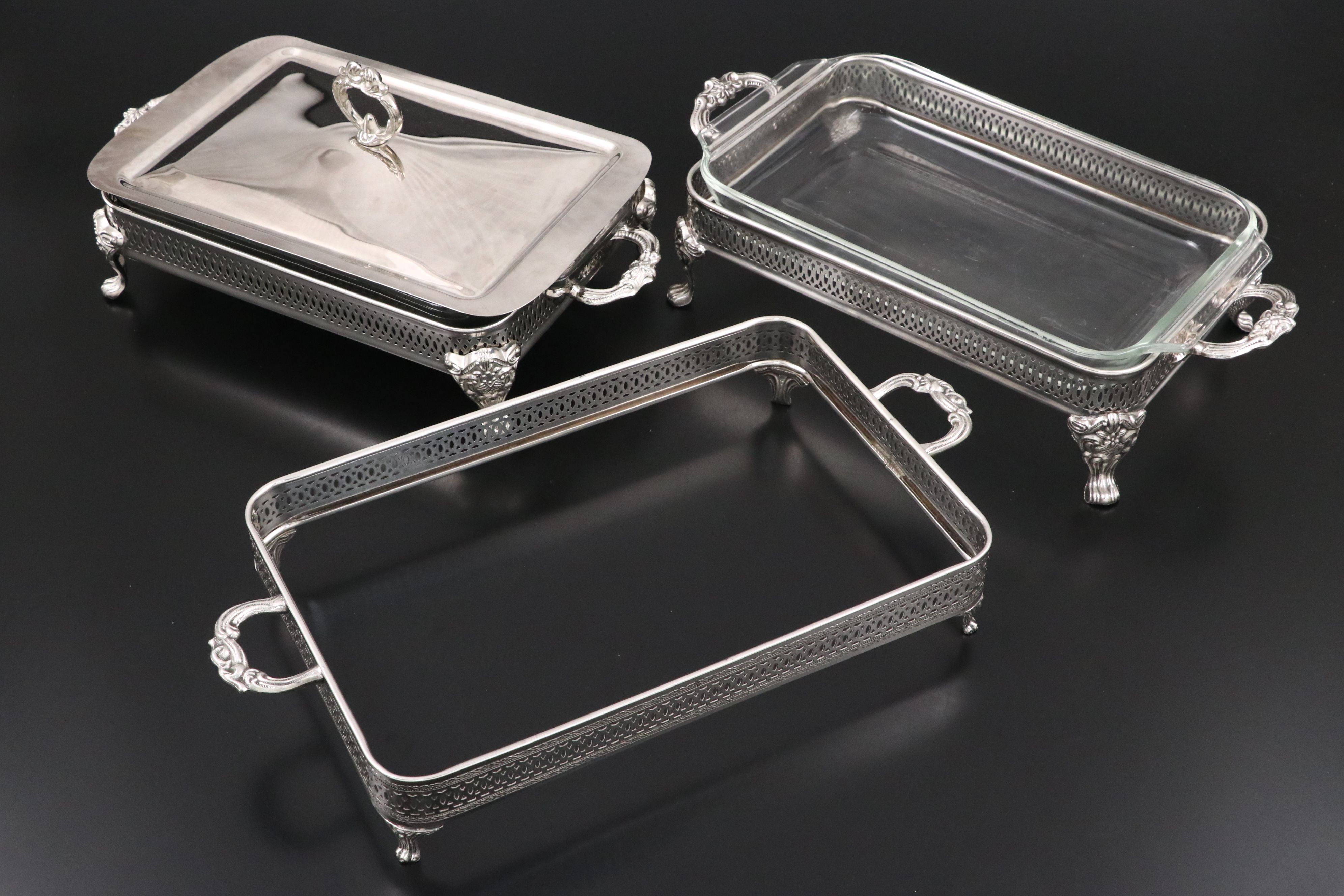 Towle "Mary Chilton" Sterling Silver Ladle and Other Silver Plate Serving Pieces