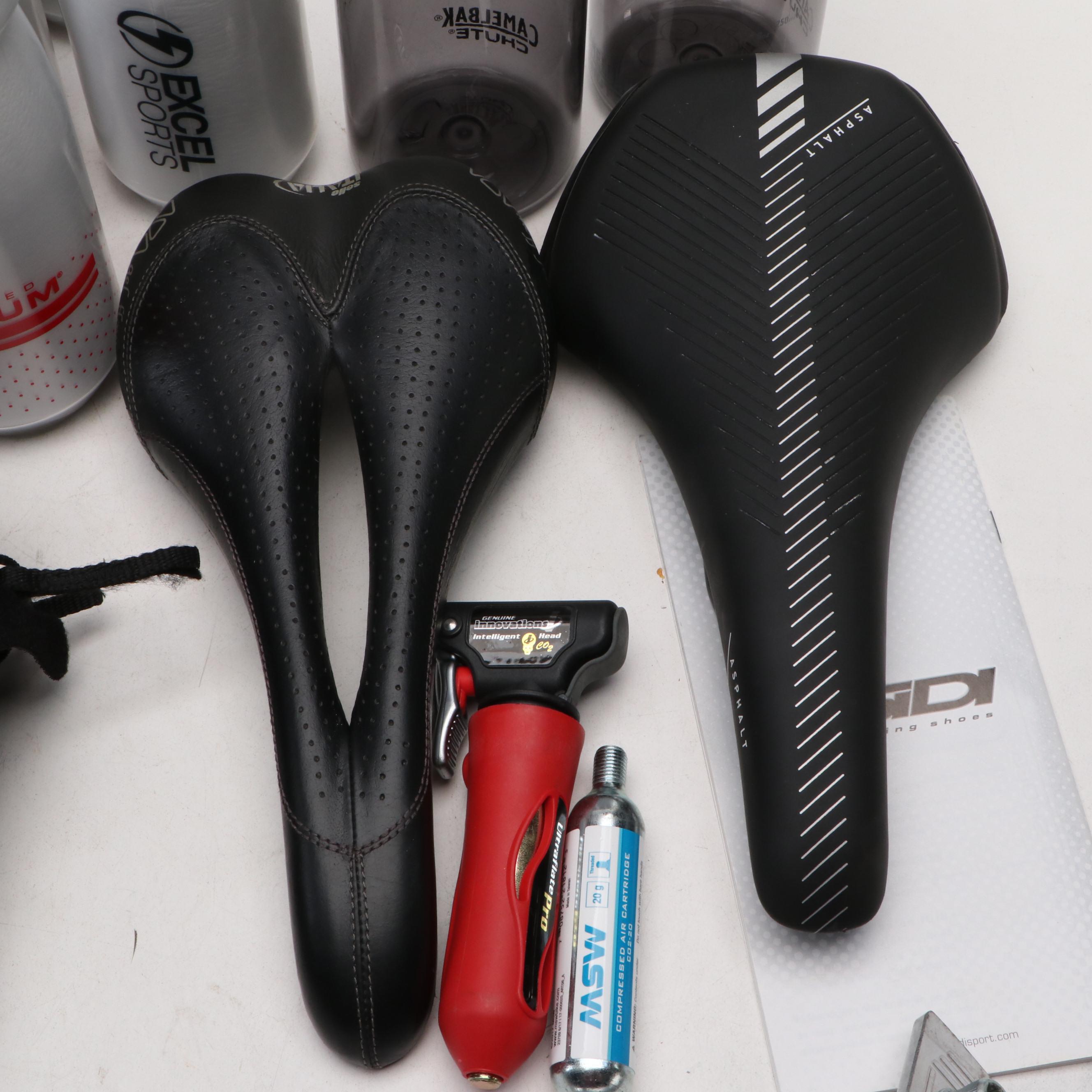 Camelback Water Bottles with Bicycle Seat and More Cycling Accessories