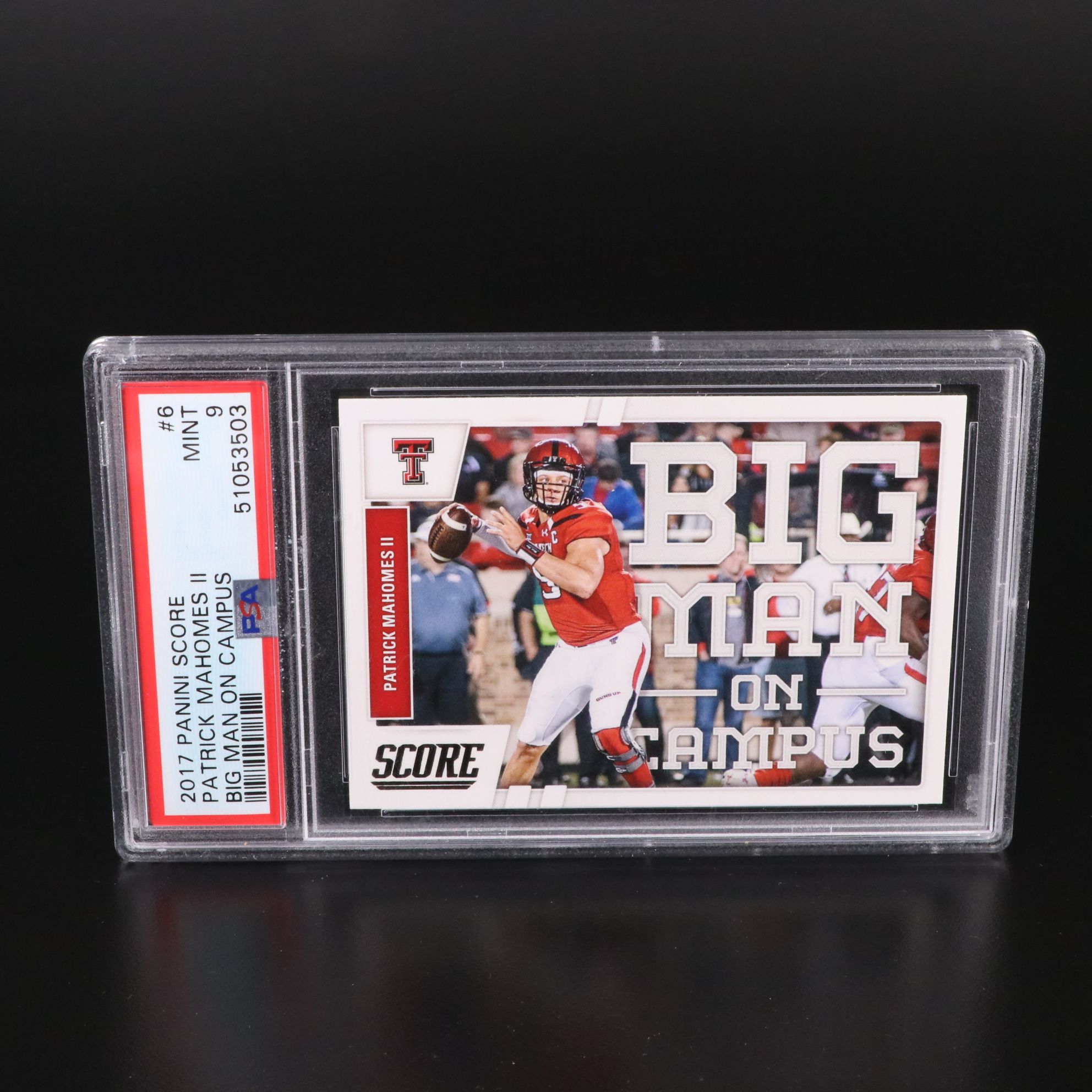 Patrick Mahomes and Travis Kelce Graded Rookie Year Football Cards