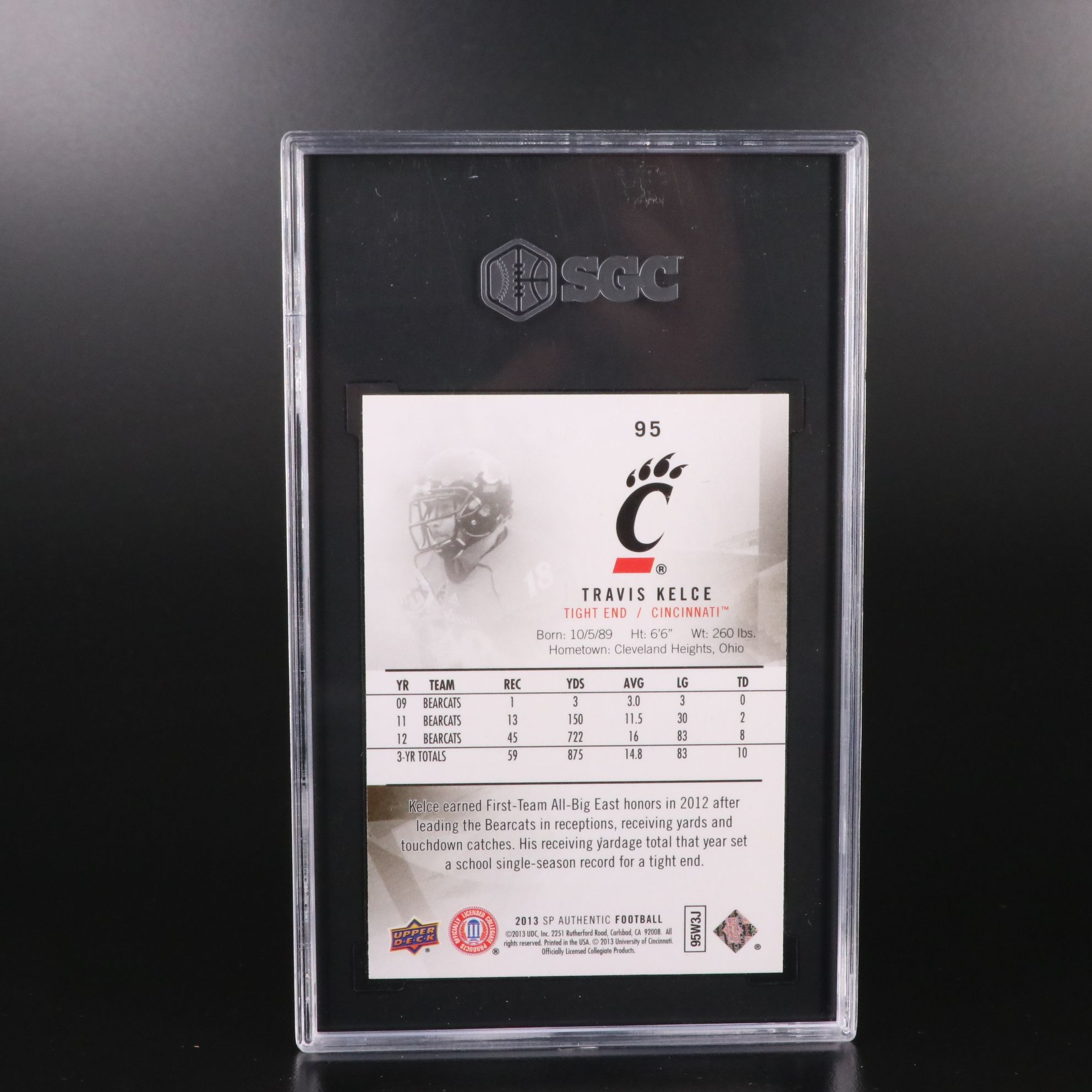 Patrick Mahomes and Travis Kelce Graded Rookie Year Football Cards