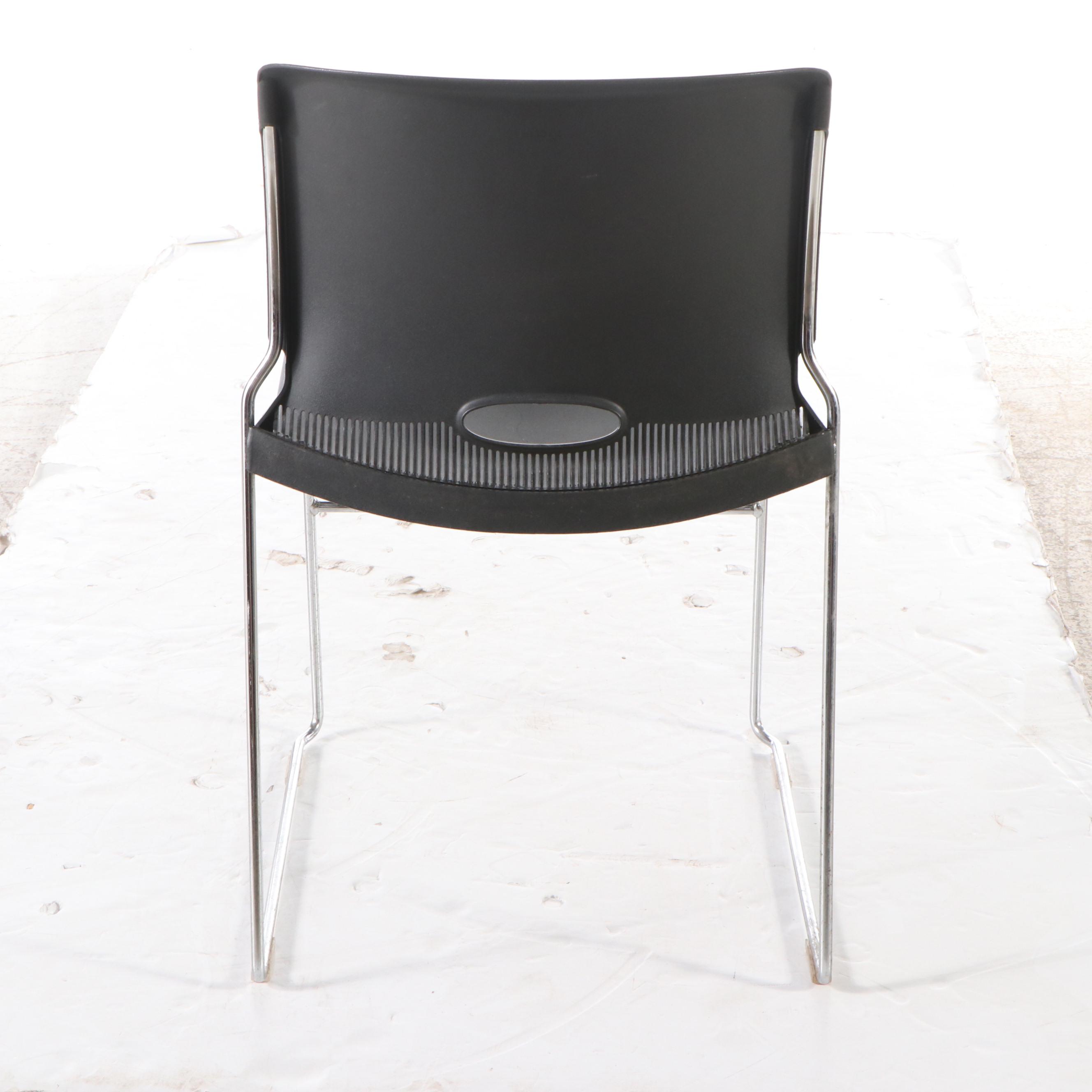 Set of HON Contemporary Acrylic Stacking Chairs