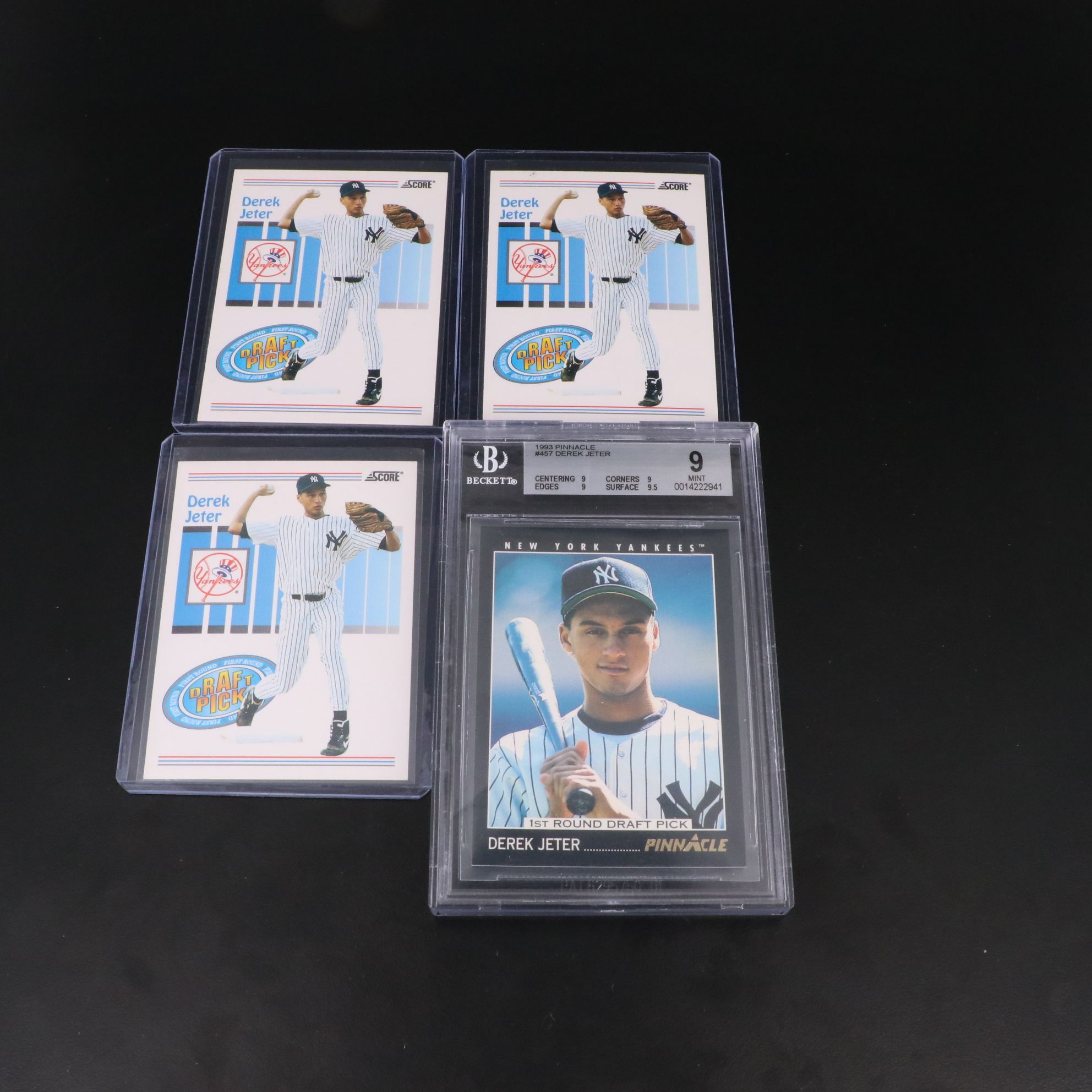 1993 Pinnacle Derek Jeter Rookie Baseball Card Graded BGS 9 with More