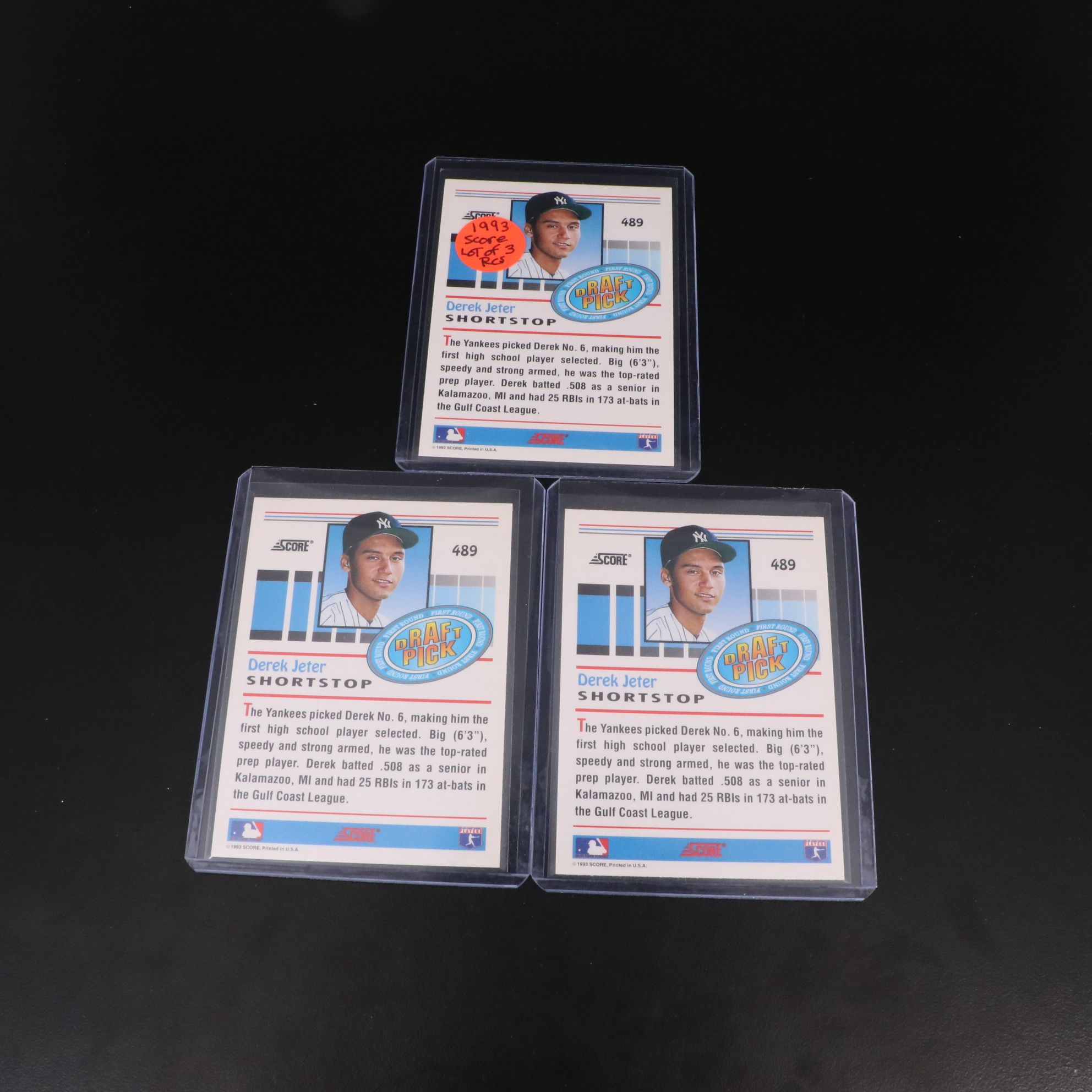 1993 Pinnacle Derek Jeter Rookie Baseball Card Graded BGS 9 with More