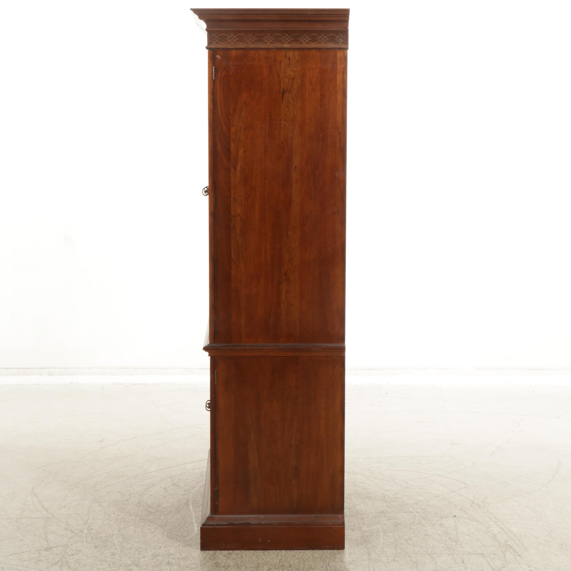 Pennsylvania House Chippendale Style Cherry Armoire, Late 20th Century