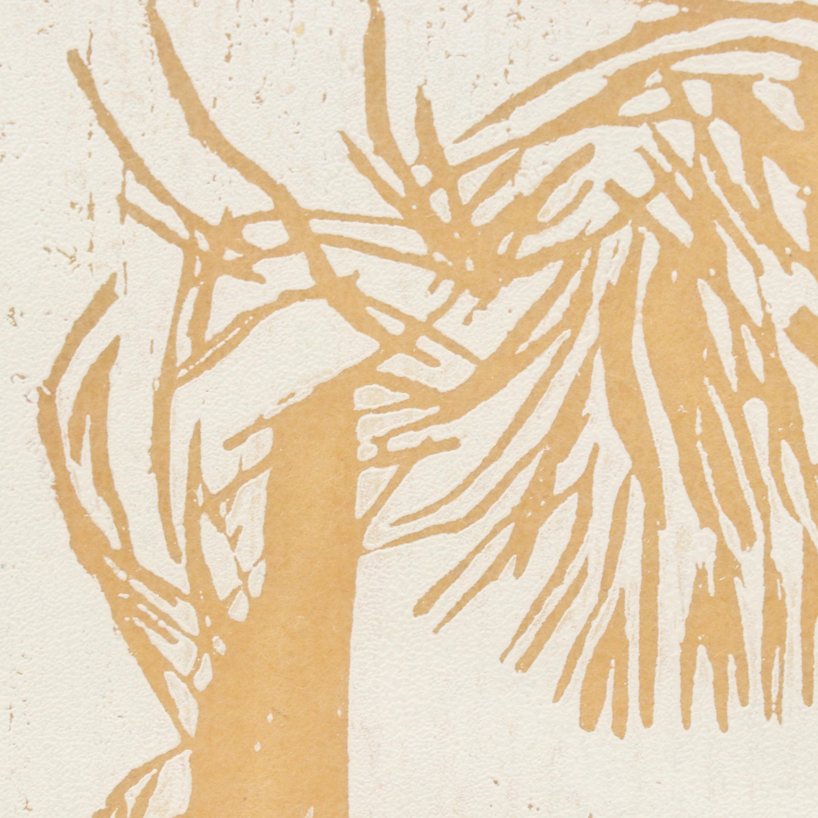 Attributed to Alice Kershaw Kasdin Woodcut Portrait "Little Girl," 1979