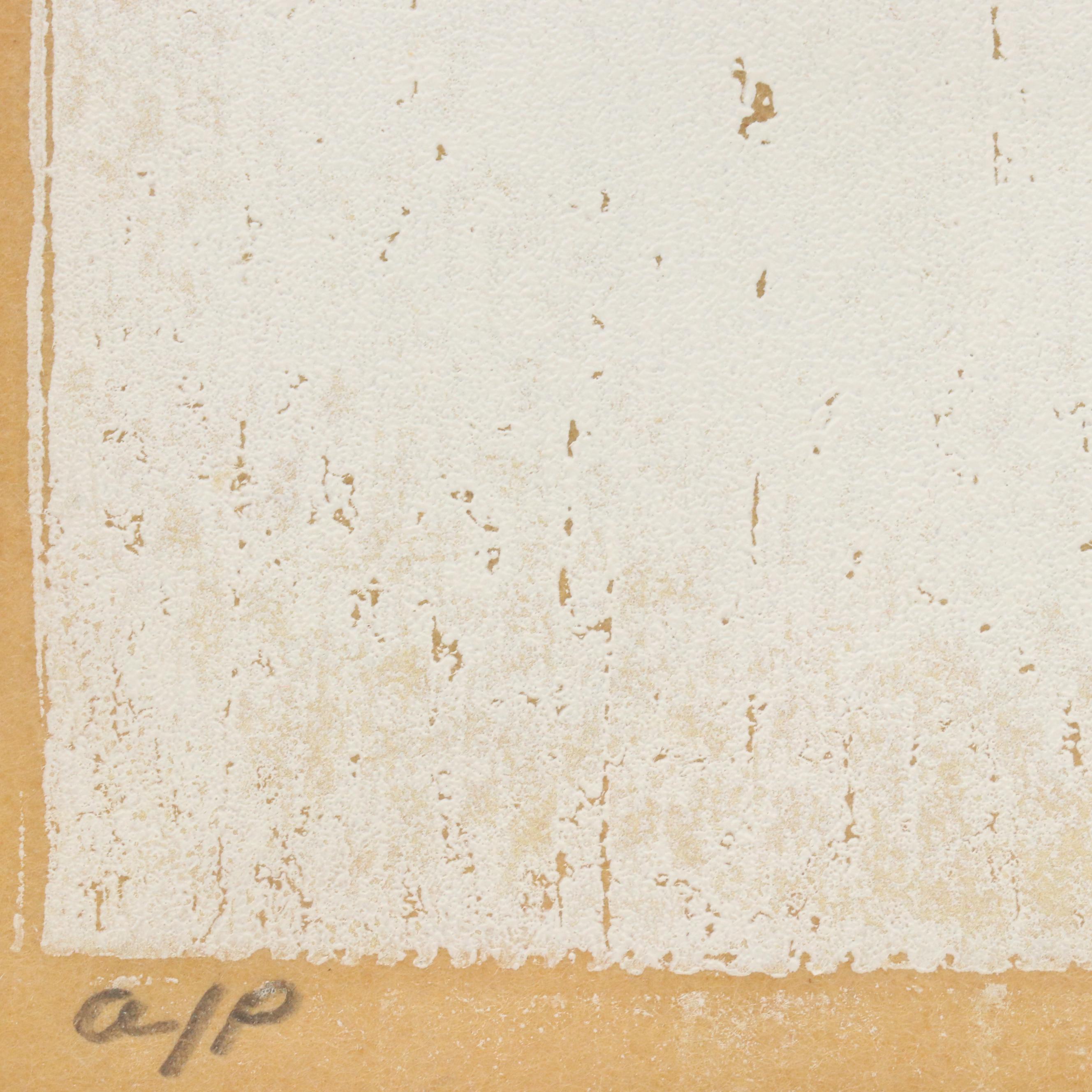 Attributed to Alice Kershaw Kasdin Woodcut Portrait "Little Girl," 1979