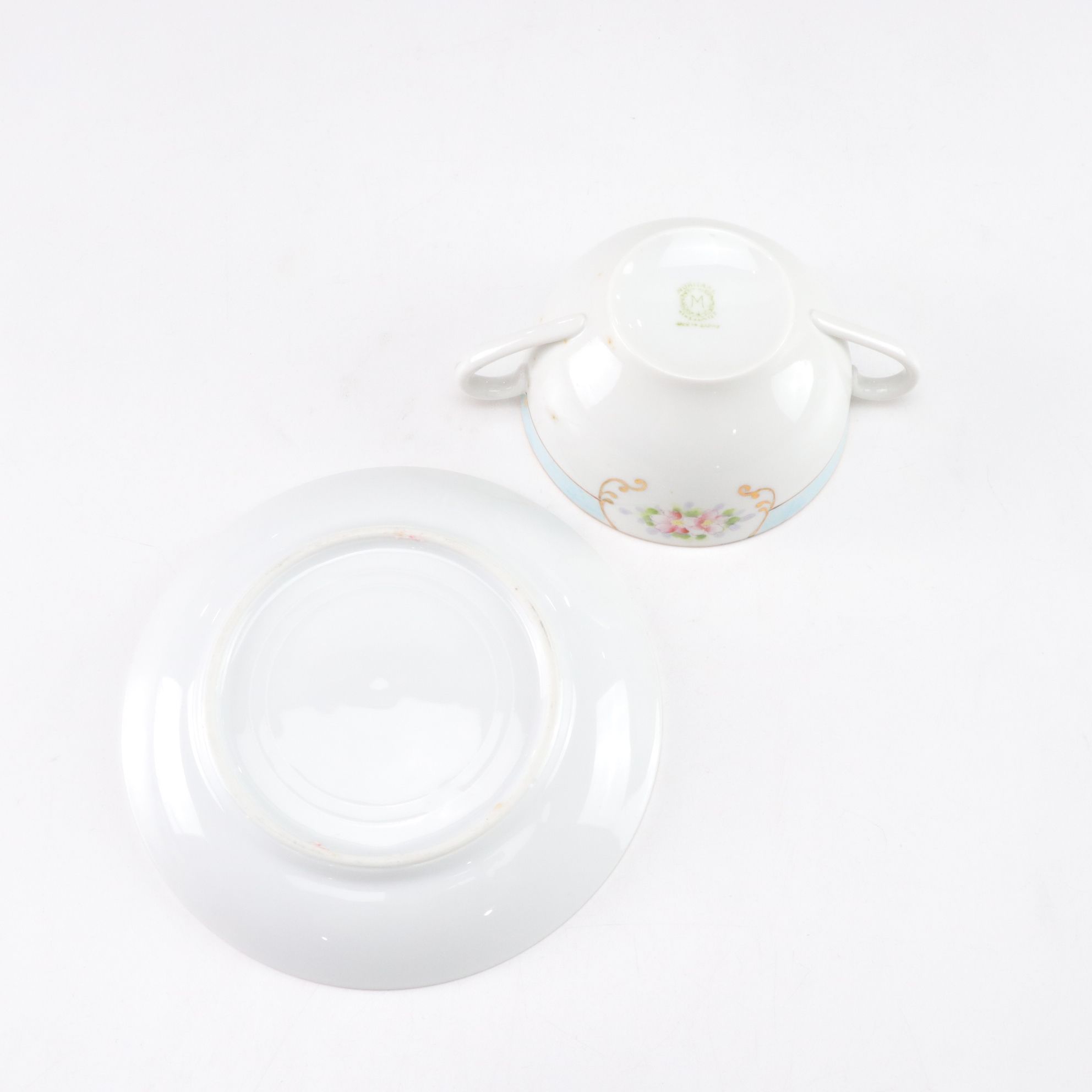 Japanese Ceramic Teapot and Plates with Other Items