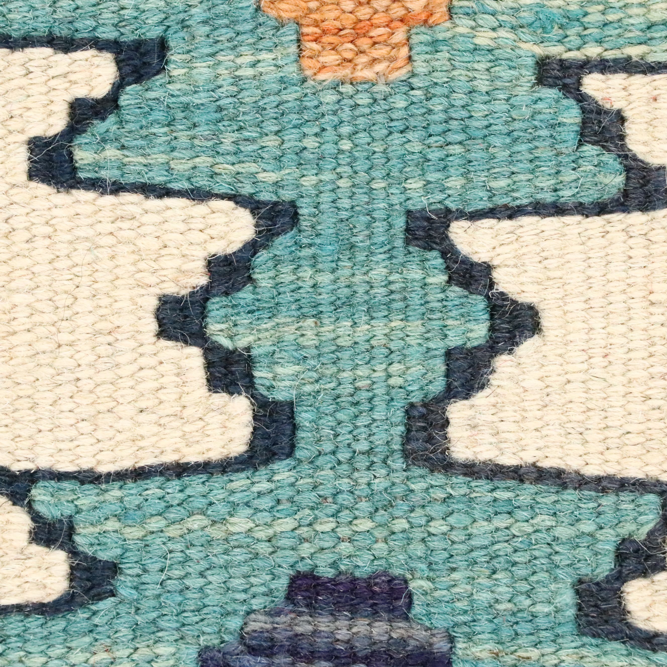 5'7 x 8'4 Handwoven Afghan Kilim Area Rug