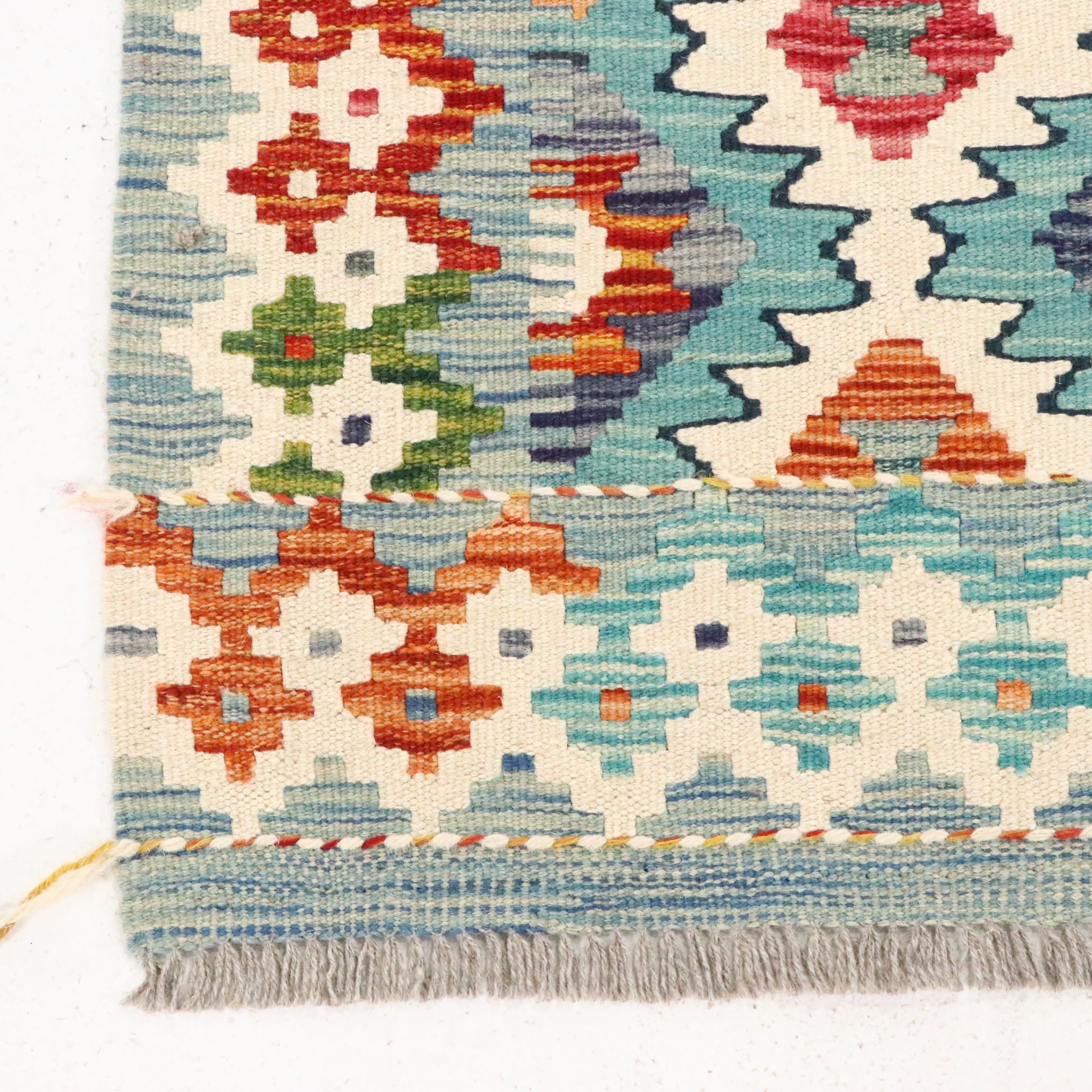 5'7 x 8'4 Handwoven Afghan Kilim Area Rug