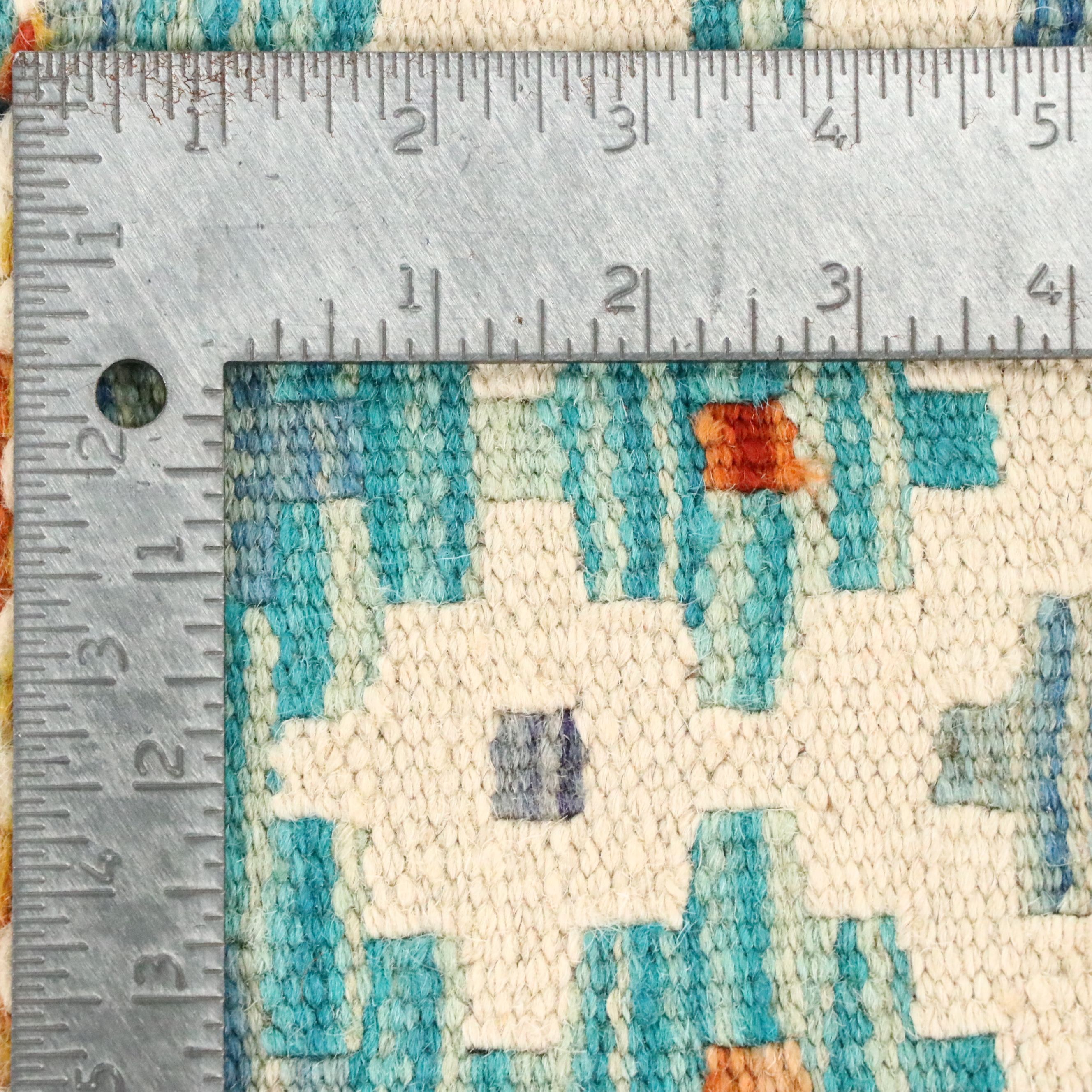 5'7 x 8'4 Handwoven Afghan Kilim Area Rug