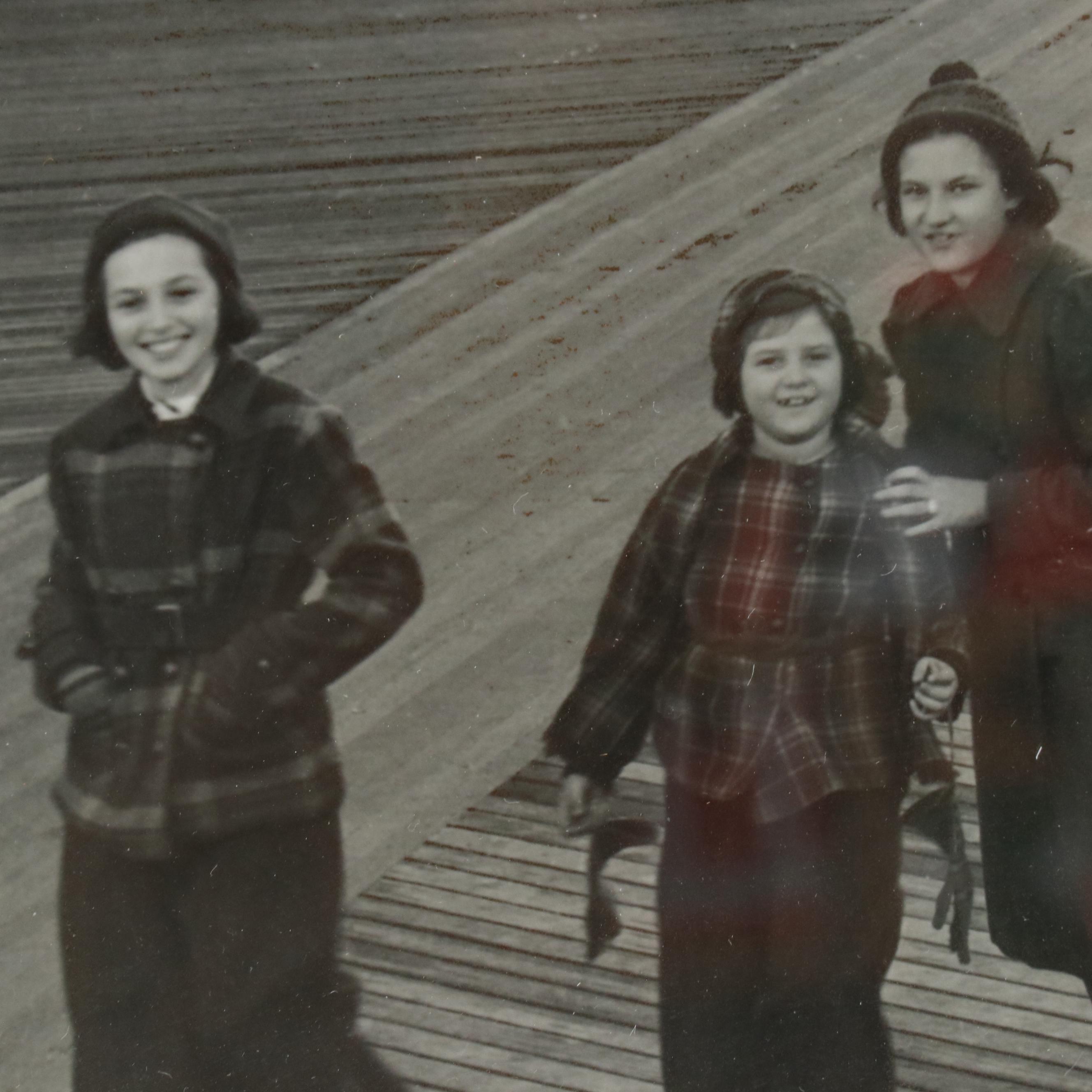 Silver Gelatin Photograph of Steel Pier Boardwalk, New Jersey