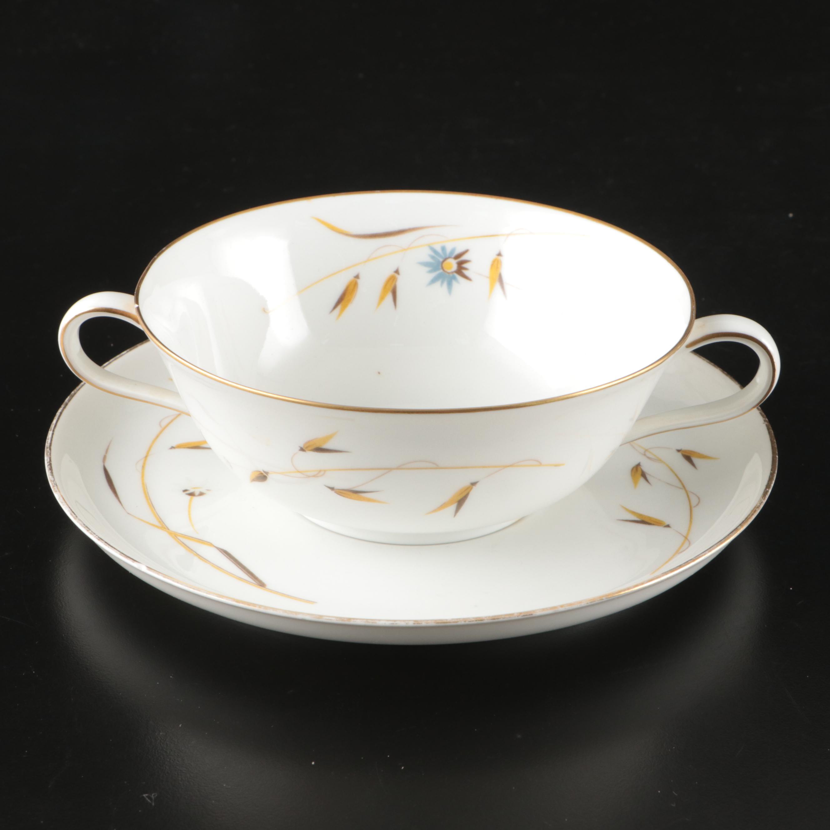 Rosenthal-Continental "Helena" White Wildflower Ceramic Dinnerware