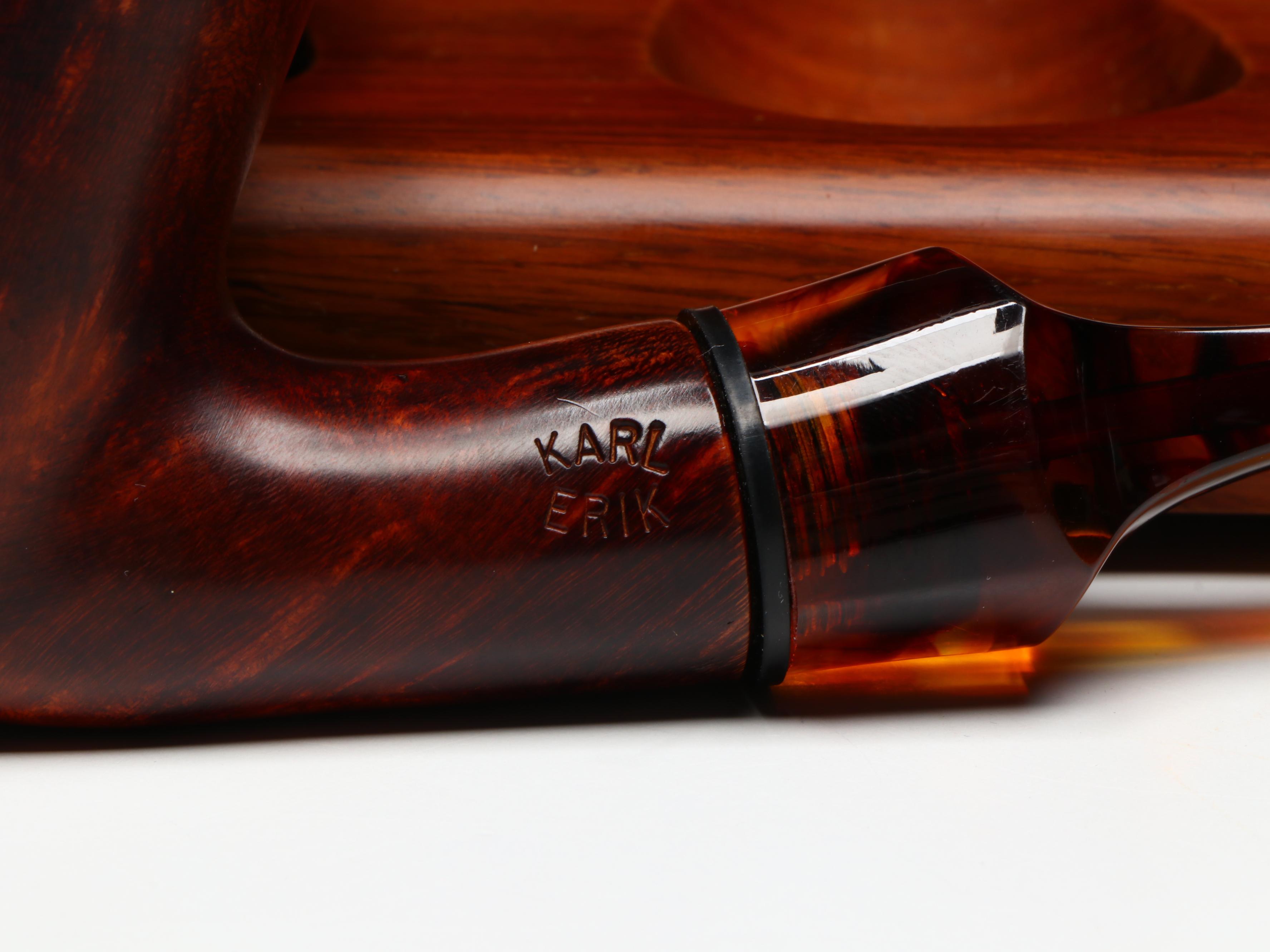 Ascorti, Claudio Cavicchi  and Karl Erick Briar Tobacco Pipes with Stand