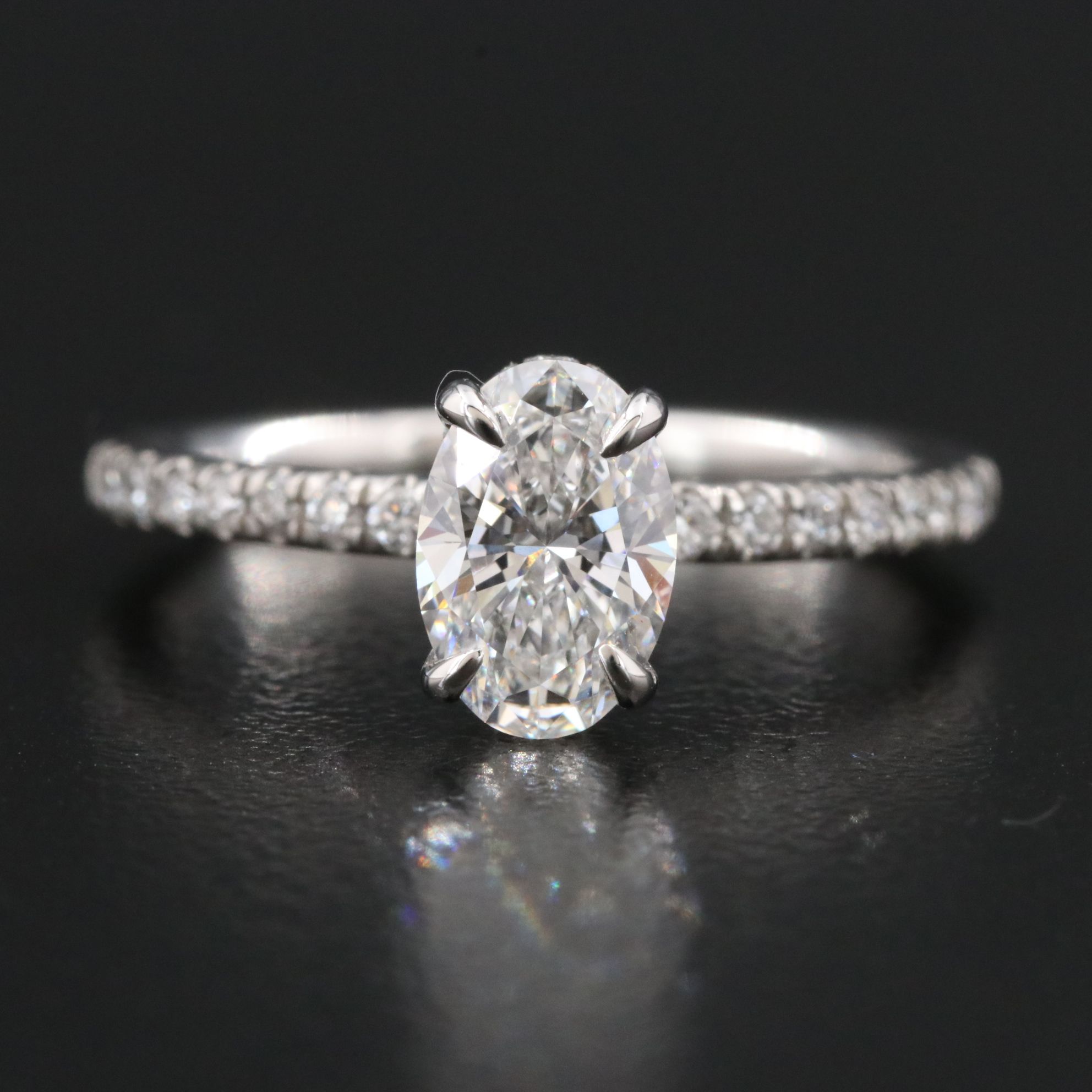 Platinum 1.35  CTW Lab Grown Diamond Ring with IGI Report