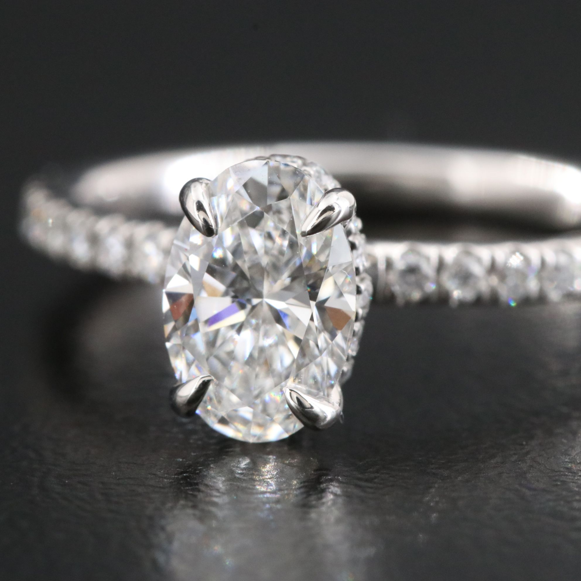 Platinum 1.35  CTW Lab Grown Diamond Ring with IGI Report