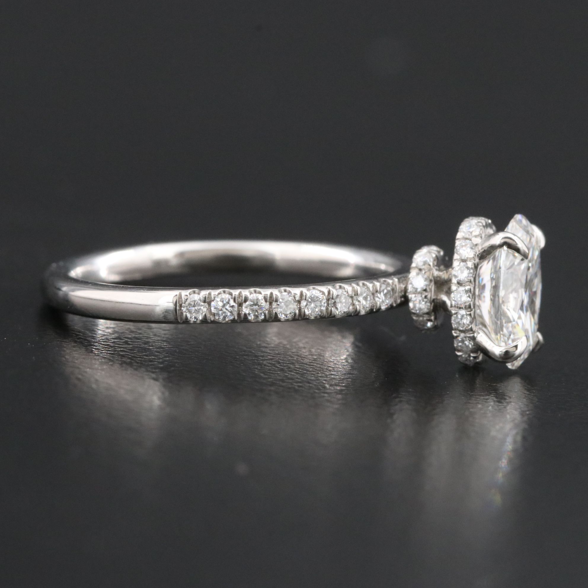 Platinum 1.35  CTW Lab Grown Diamond Ring with IGI Report