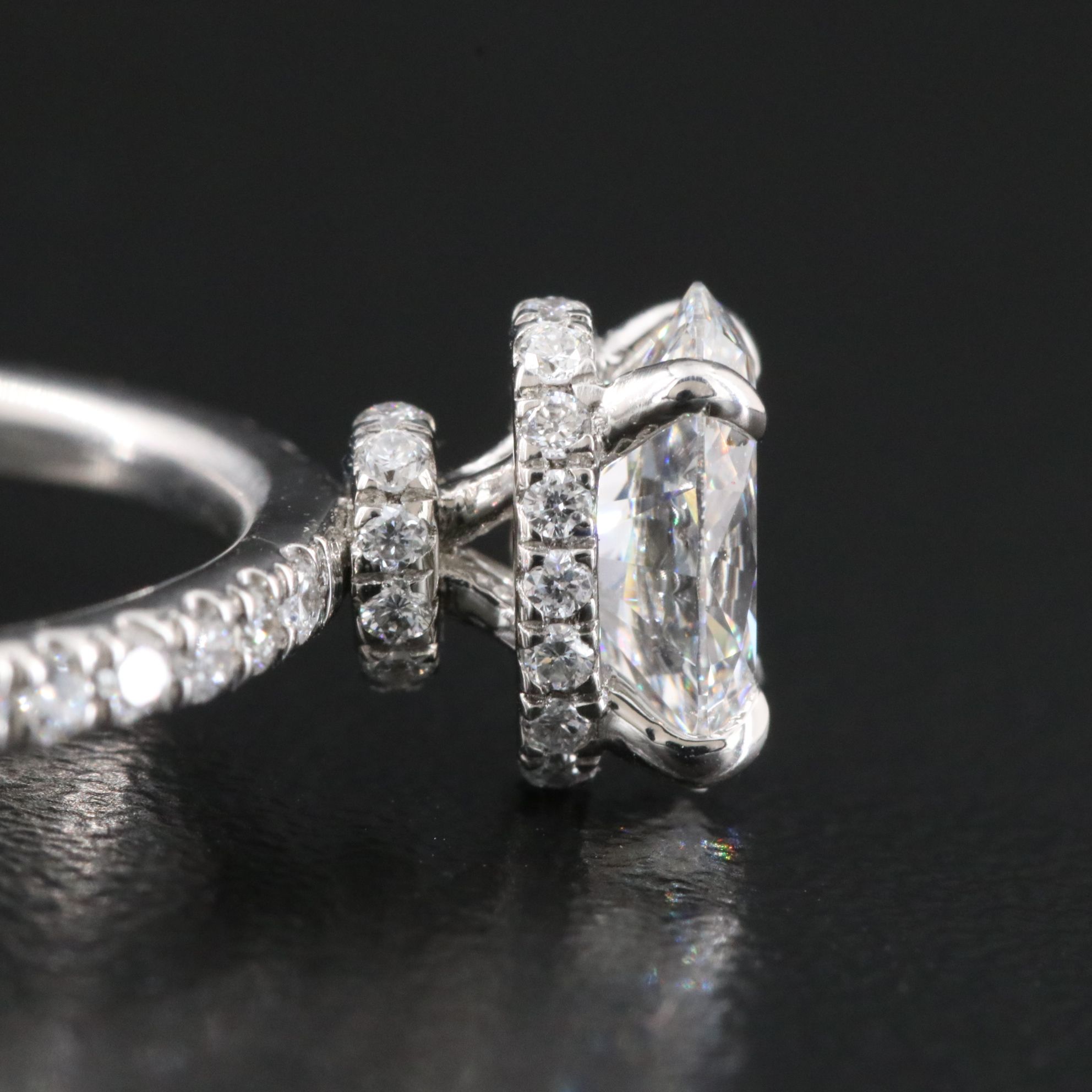 Platinum 1.35  CTW Lab Grown Diamond Ring with IGI Report