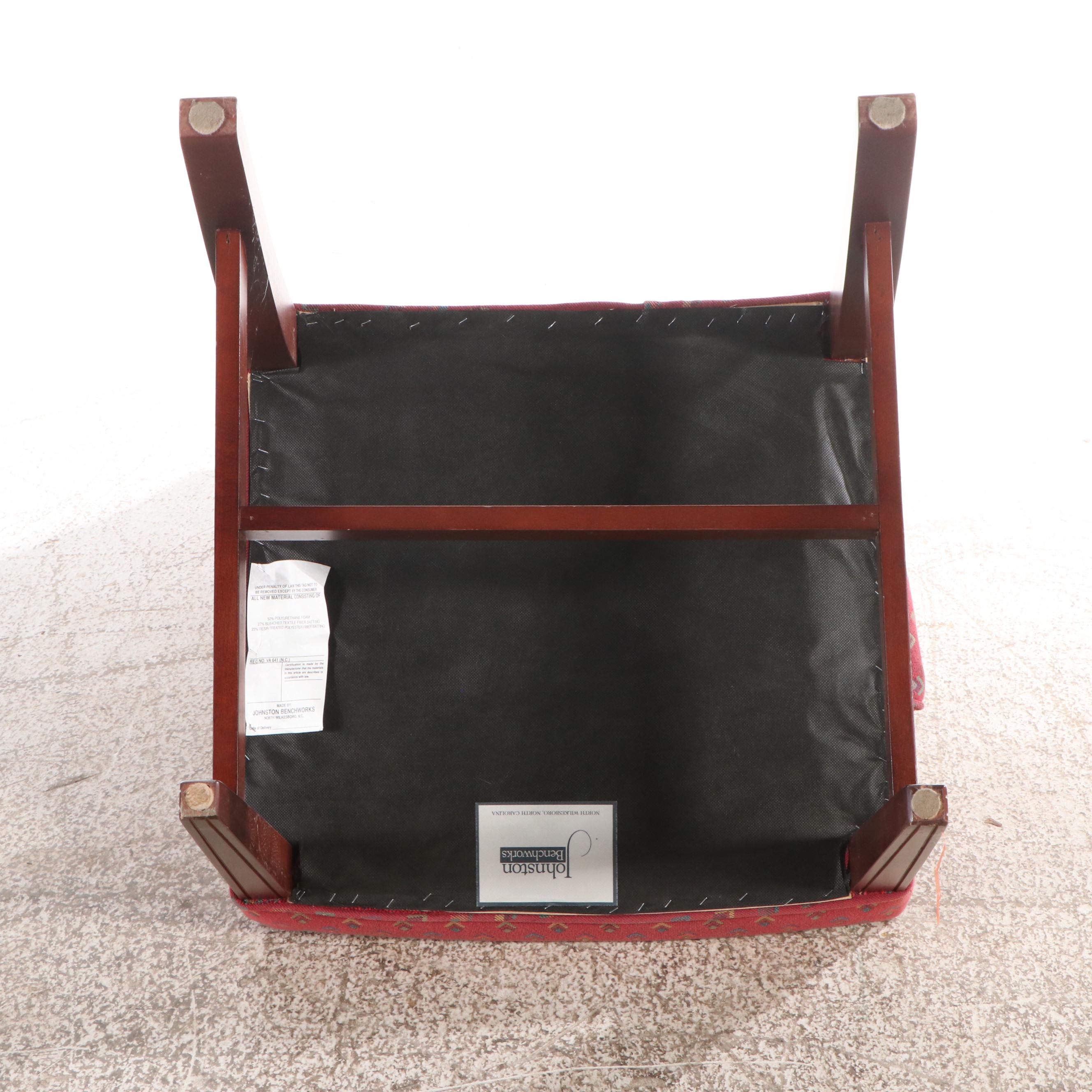 Set of Four Johnston Benchworks Federal Style Narrow Wingback Chairs