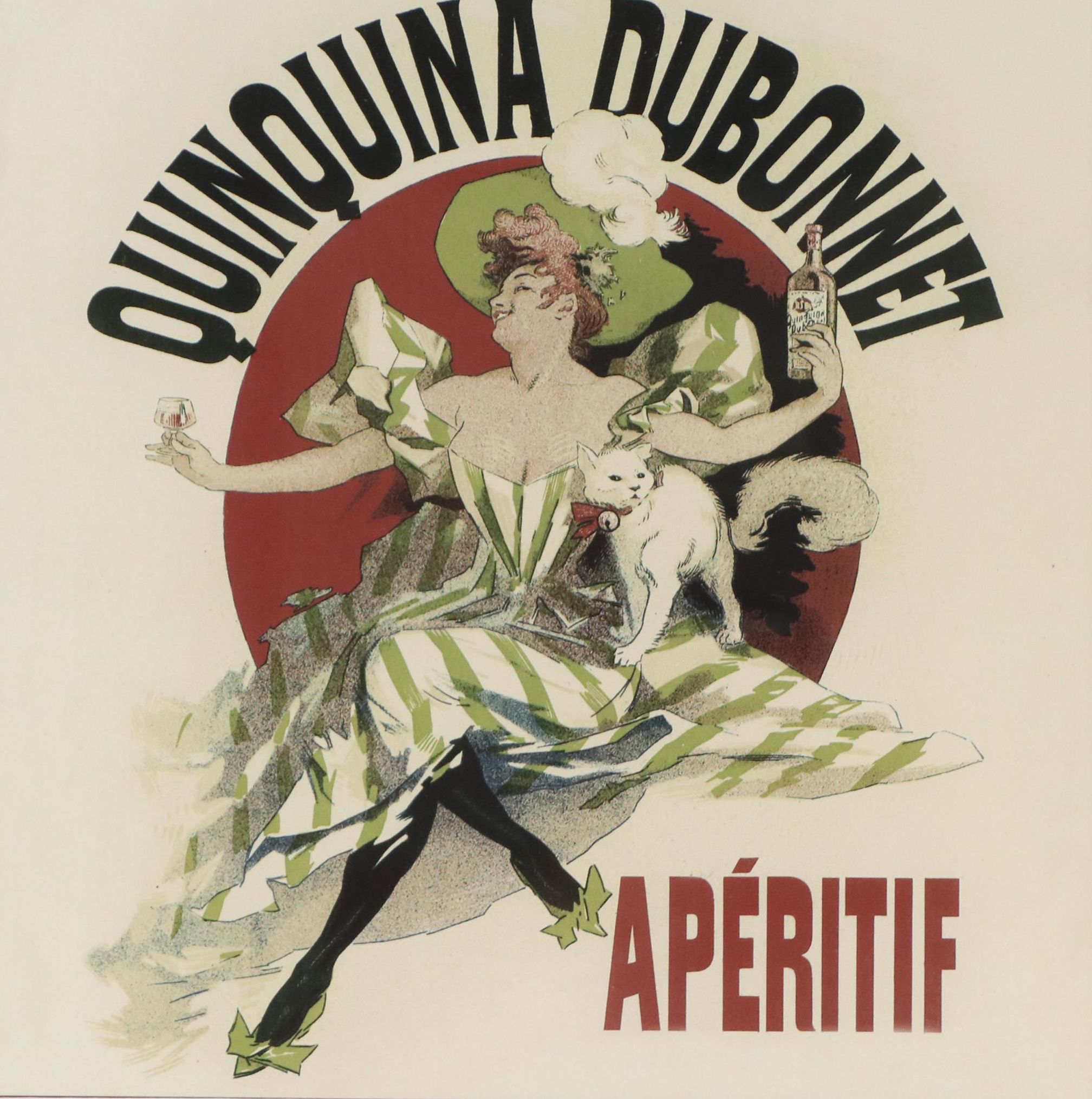 Digital Print After Jules Chéret "Quinquina Dubonnet Apértif," 21st Century